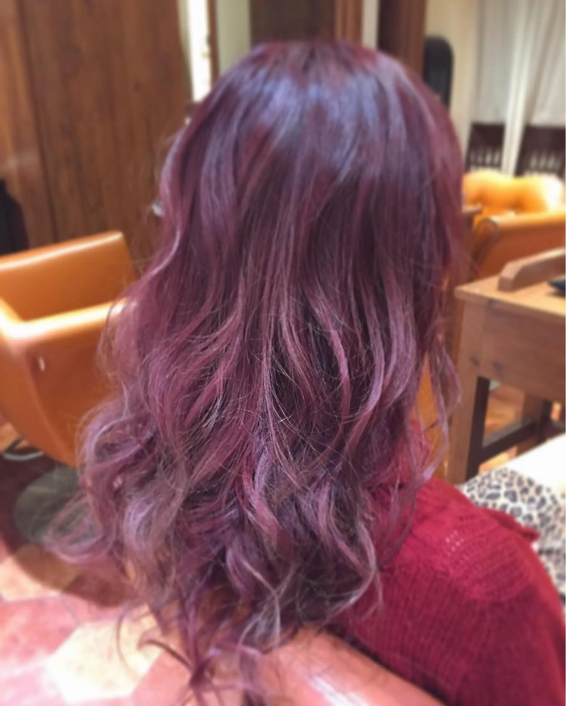 ロング カラー グラデーションカラー レッドカラー kazufumi ..のヘアスタイル