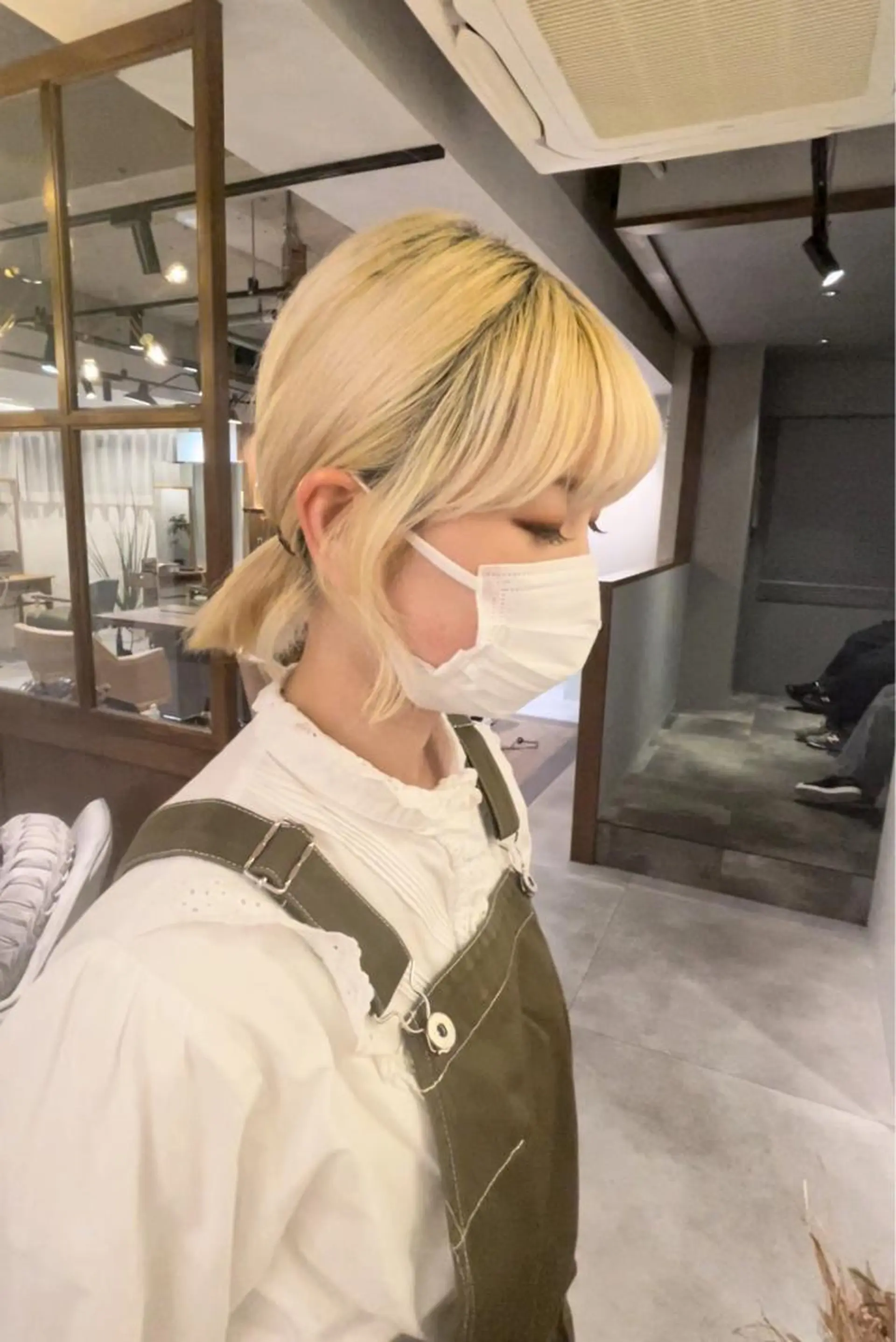 ミディアム カット トリートメント 日比崚介🍀 おくれげ小顔カットのヘアスタイル