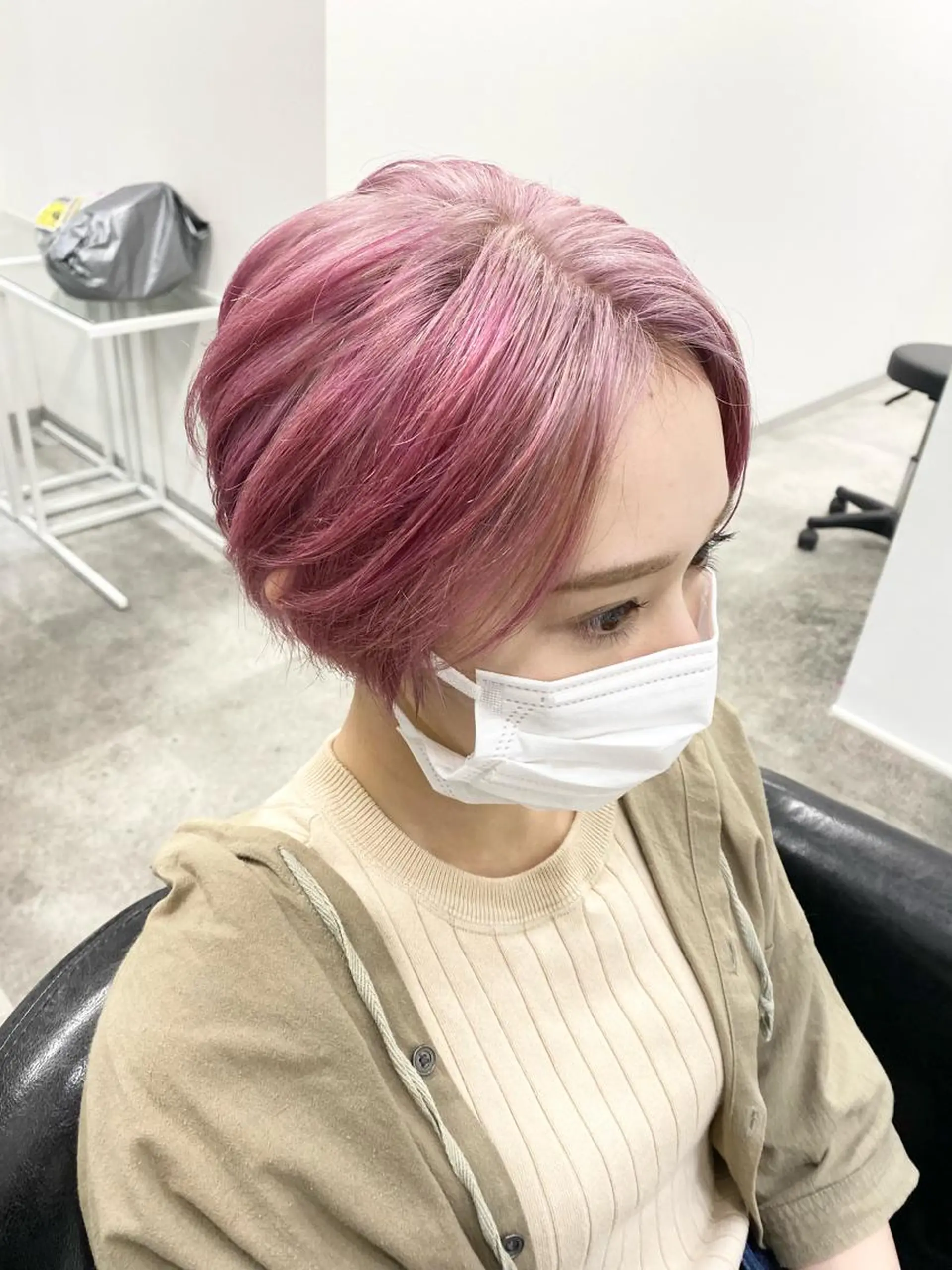 ショート カラー ピンクカラー パーソナルカラー診断 ホワイトカラー美座尊のその他イメージ