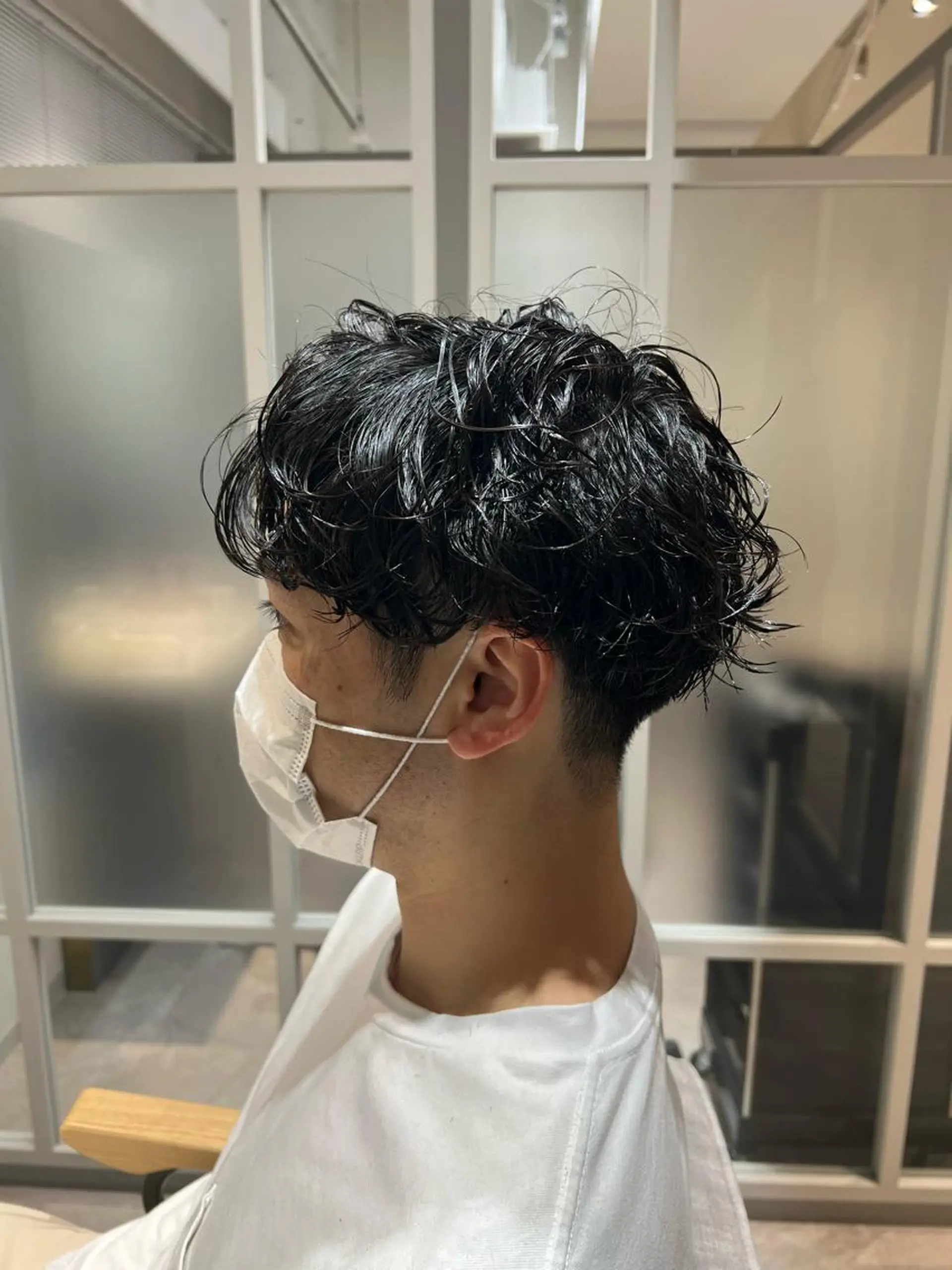 パーマ メンズ カット パーマ ⭕️メンズパーマ⭕️ 山口　裕太郎のヘアスタイル