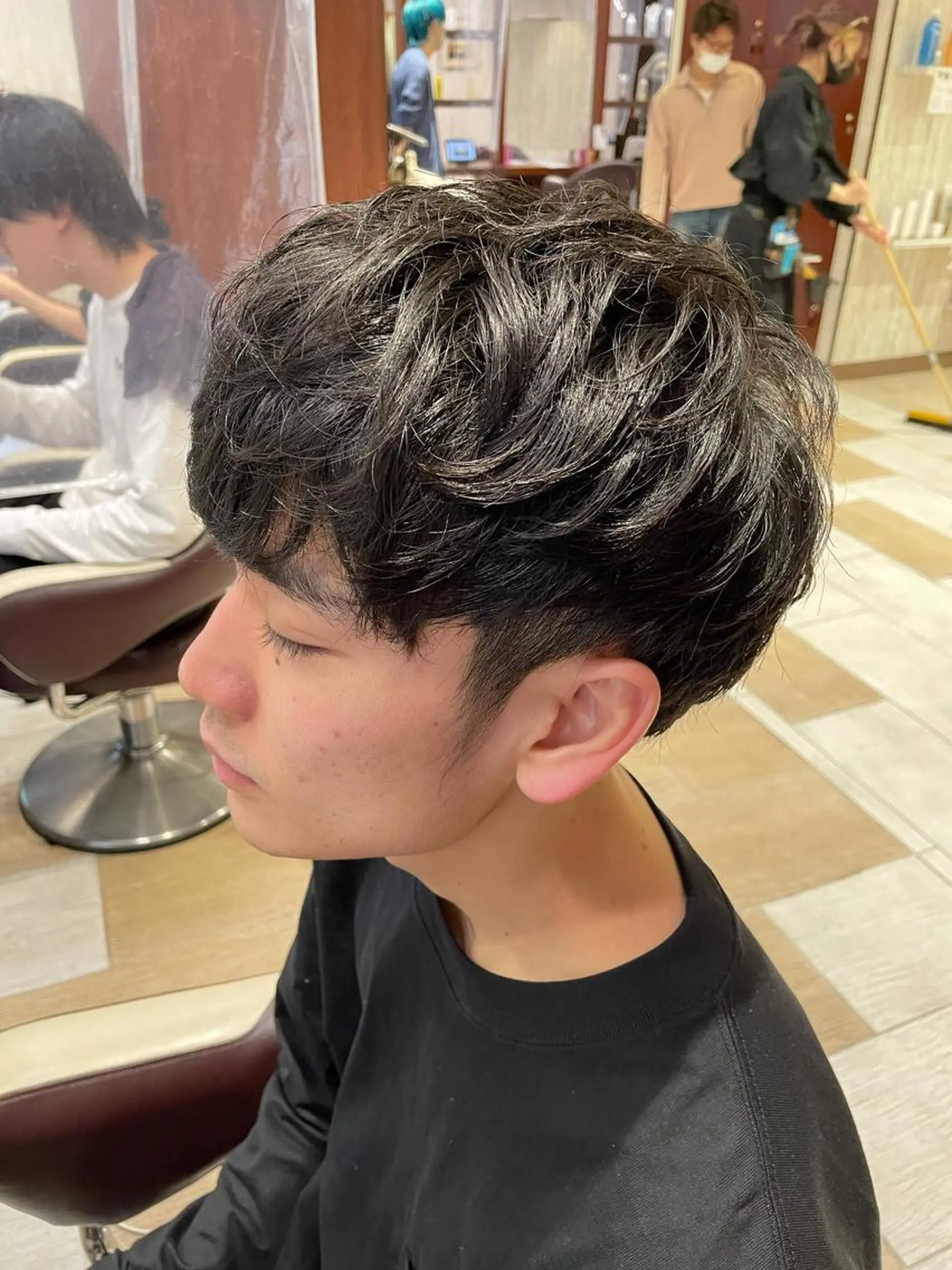 ショート ヘアアレンジ メンズ マッシュ メンズパーマ ツイスパ/メンズ特化 🦋𝑺𝑶𝑵𝑬のヘアスタイル