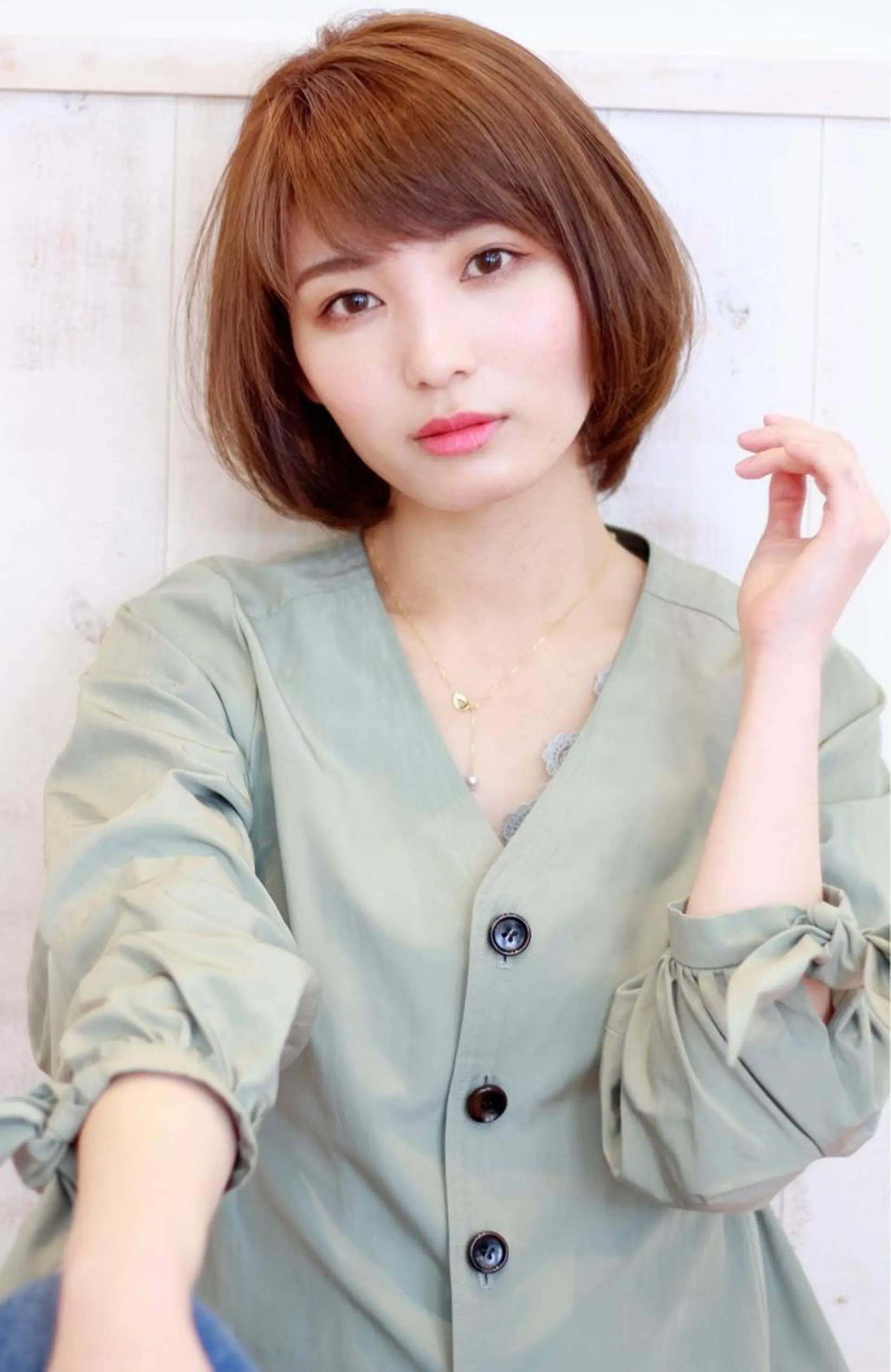 ショート カラー 髪質改善 Blumeのヘアスタイル