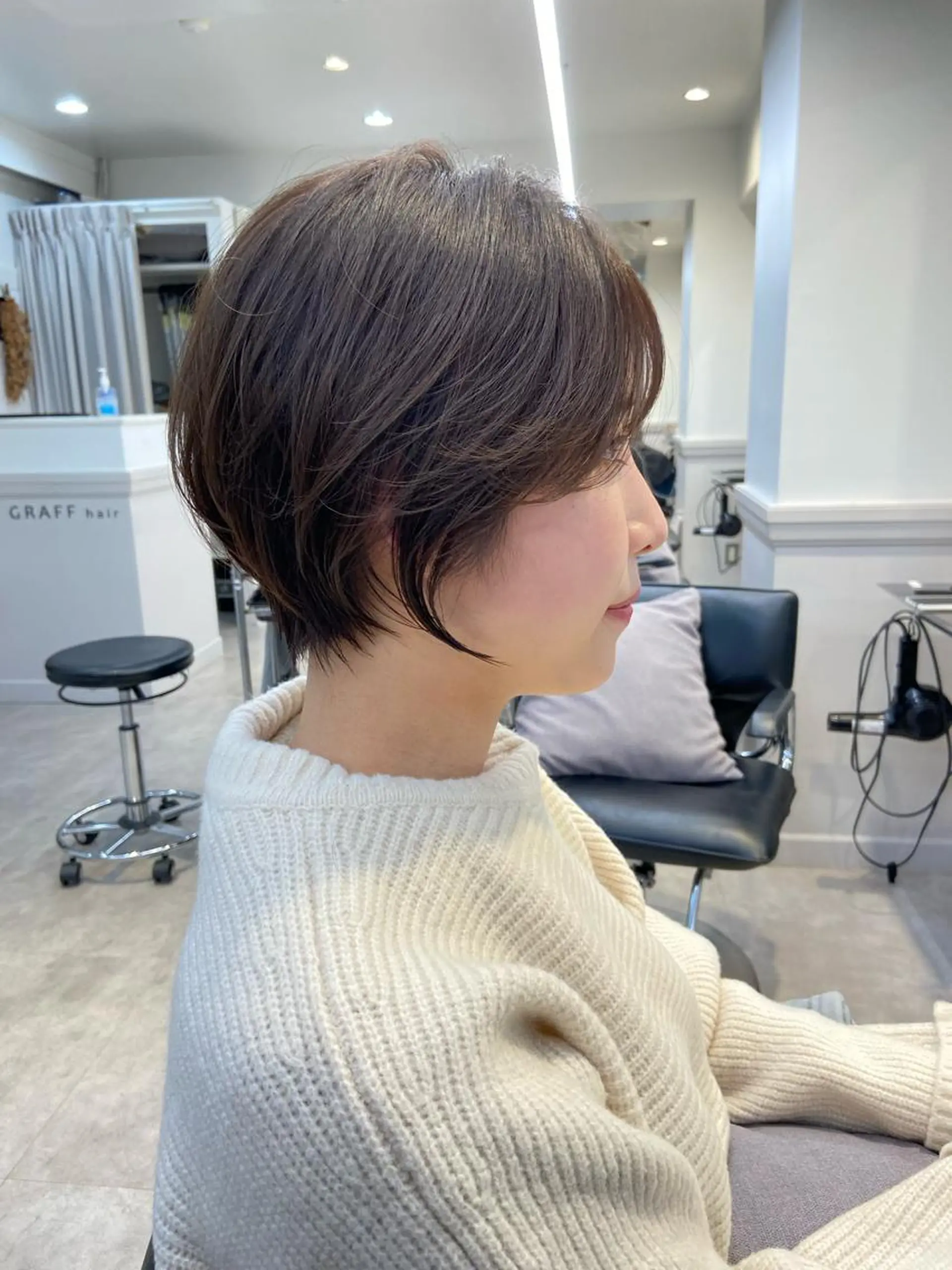 ショート カラー 山下夕月 ショート🫧ボブのヘアスタイル
