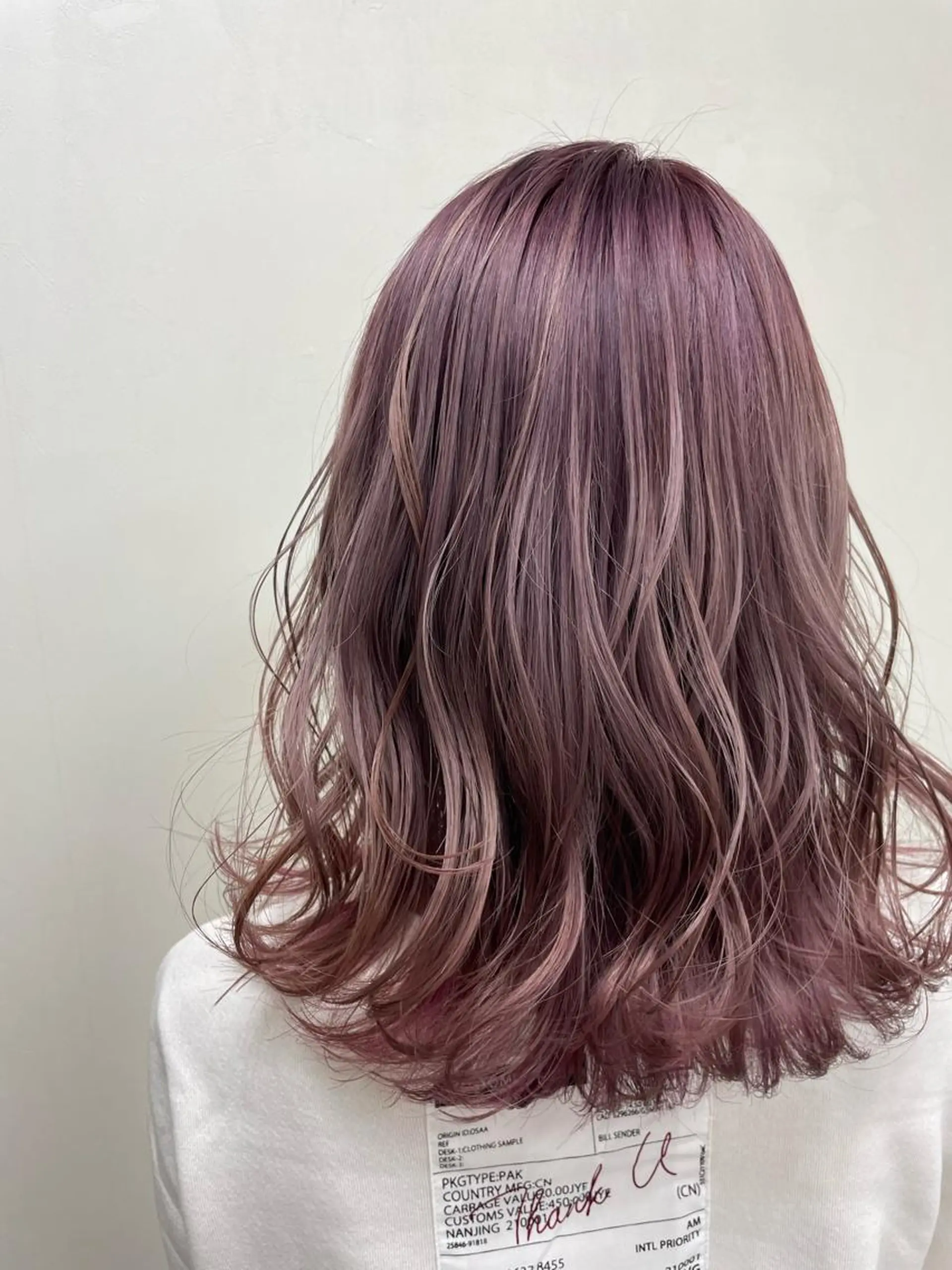 セミロング カラー コレットヘアー 田中アヤノのヘアスタイル