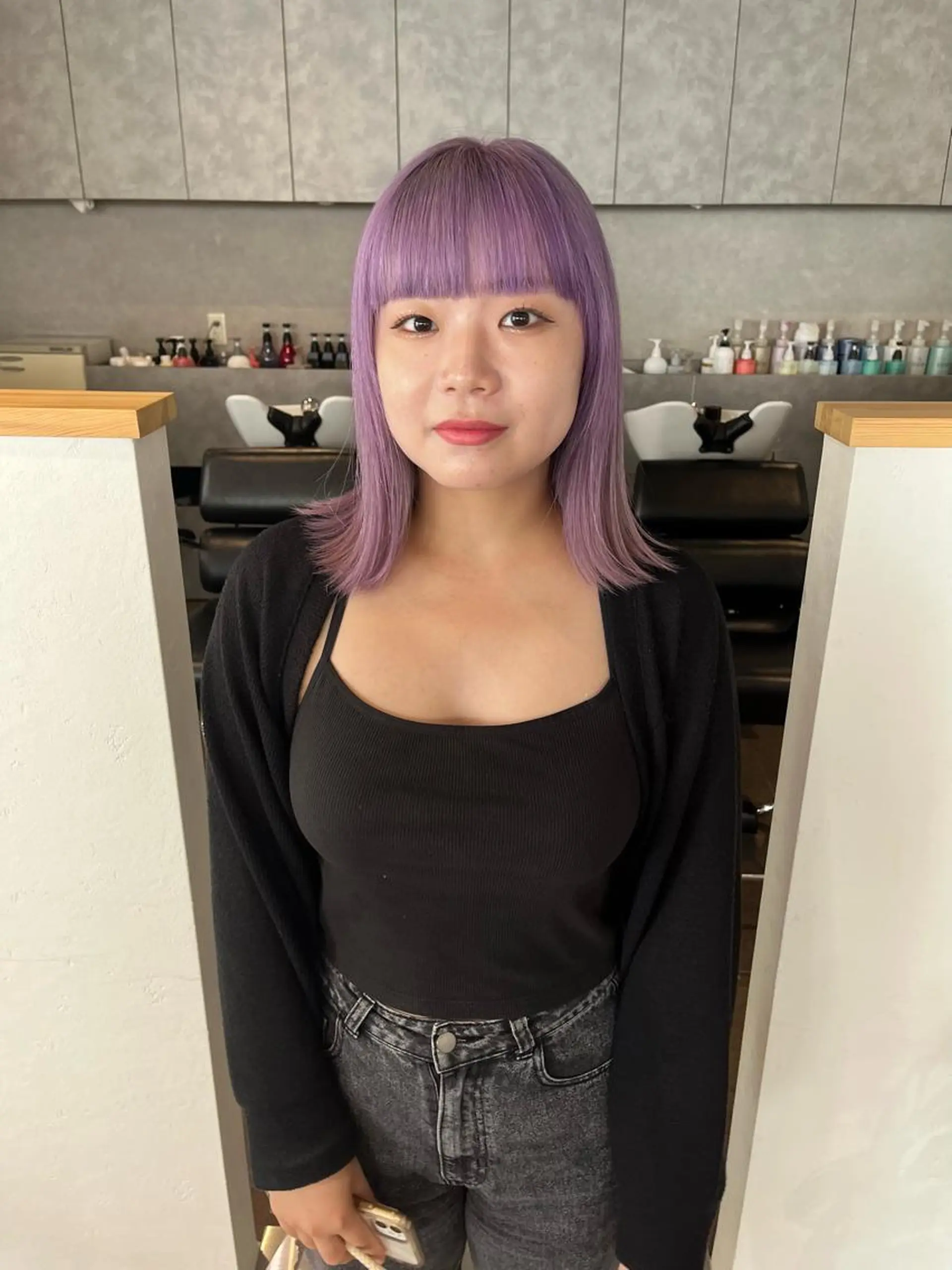 ショート カラー ブリーチ ケアブリーチ ダブルカラー ハイトーンカラー ラベンダーカラー ヘアカラー トリートメント ショート/パーマ/ カラー/FUKOのヘアスタイル