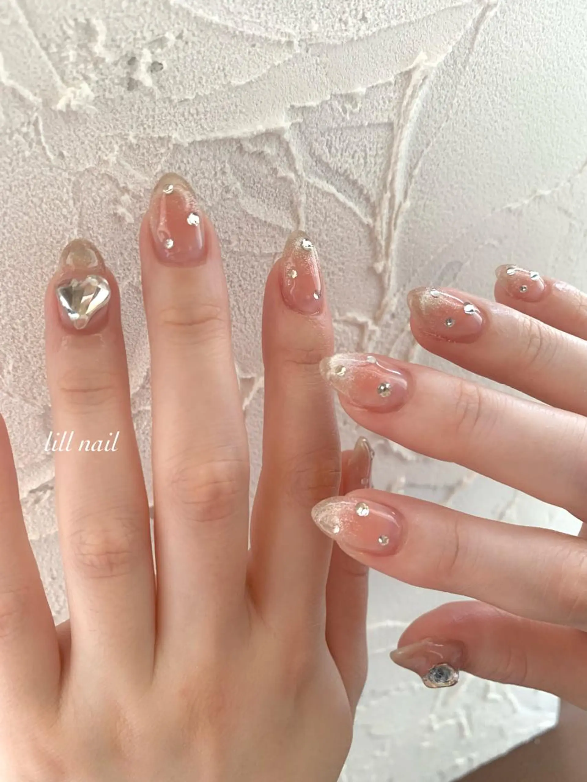 セミロング pllia beautyのネイルデザイン