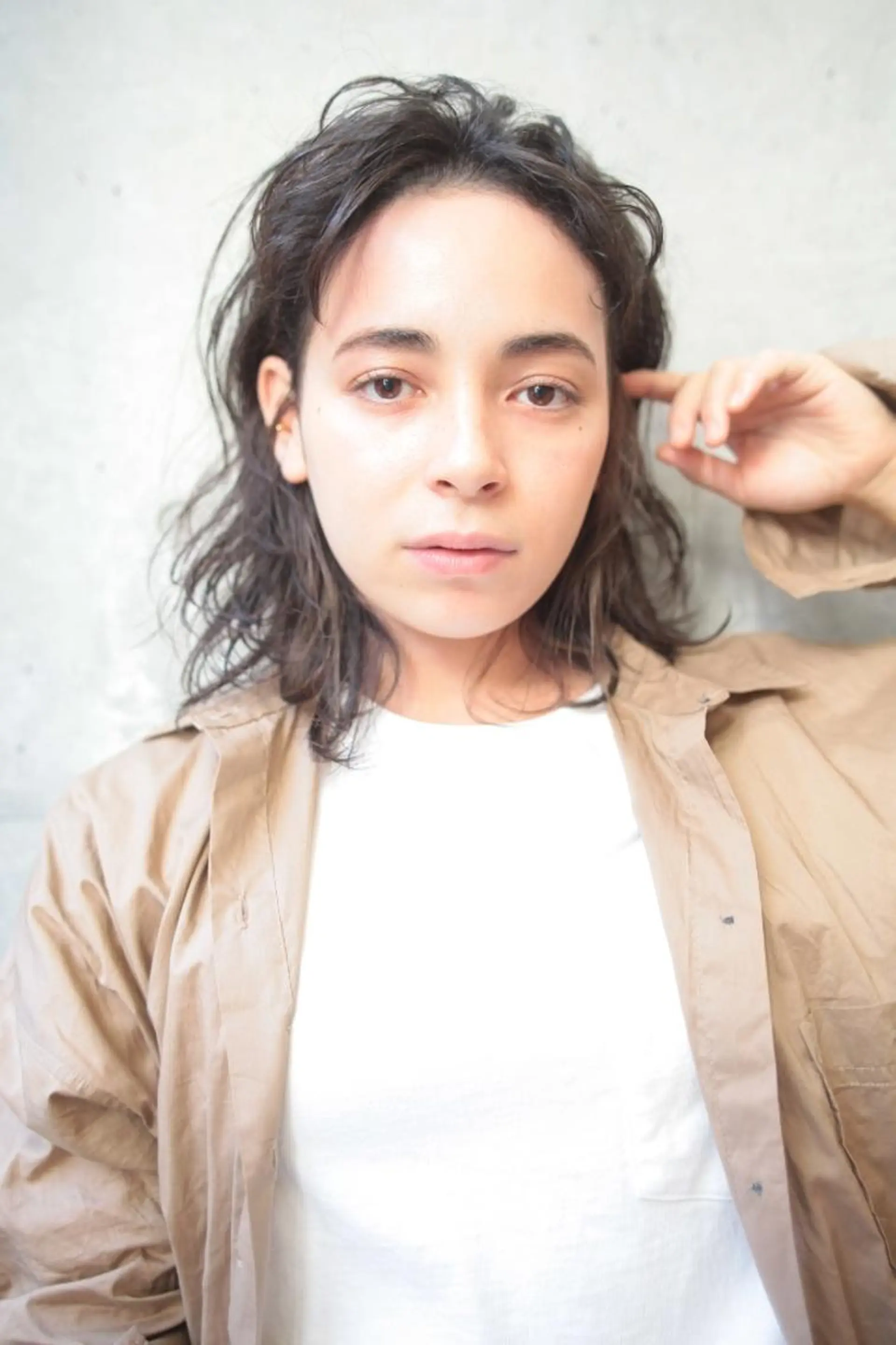 ミディアム パーマ 小田川 竜也のヘアスタイル