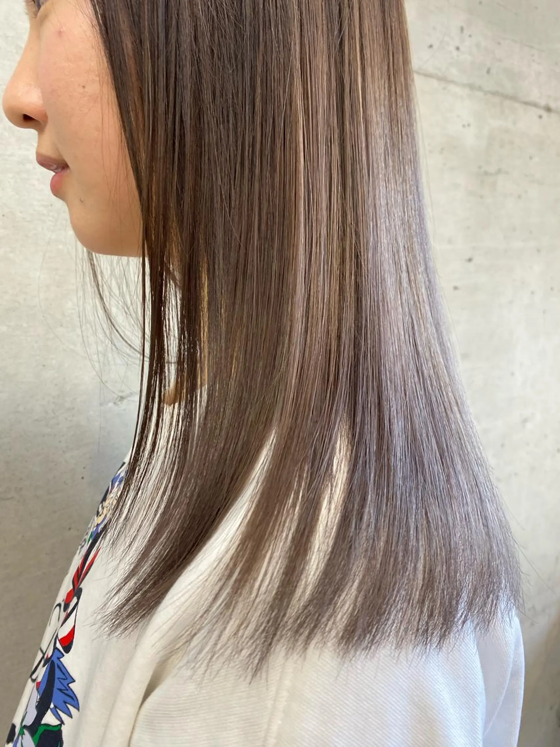 ロング カラー 髪質改善 大栗 佑也  髪質改善のヘアスタイル