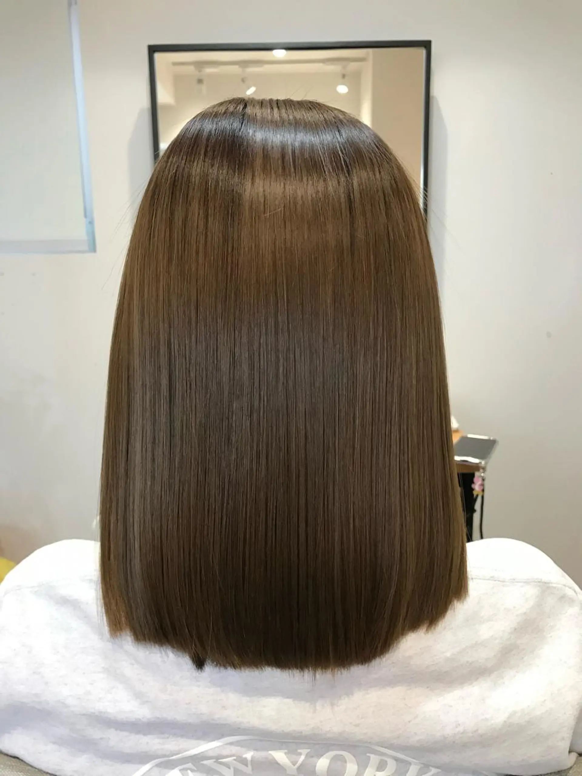 ミディアム 髪質改善 トリートメント カット 縮毛矯正 トリートメント stylist Yukieのヘアスタイル