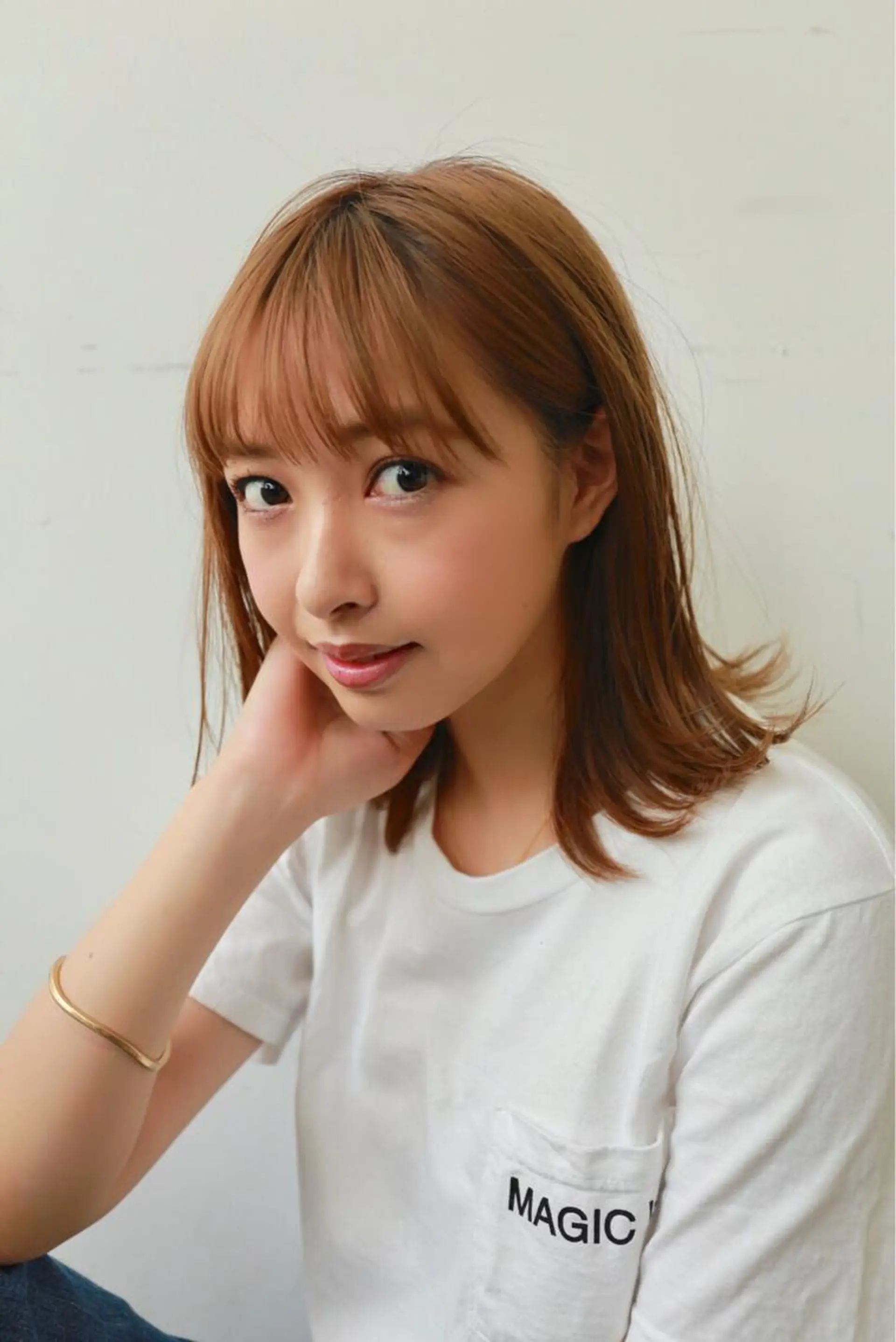 ミディアム 縮毛矯正セミナー講師 ヨコモリユウキのヘアスタイル