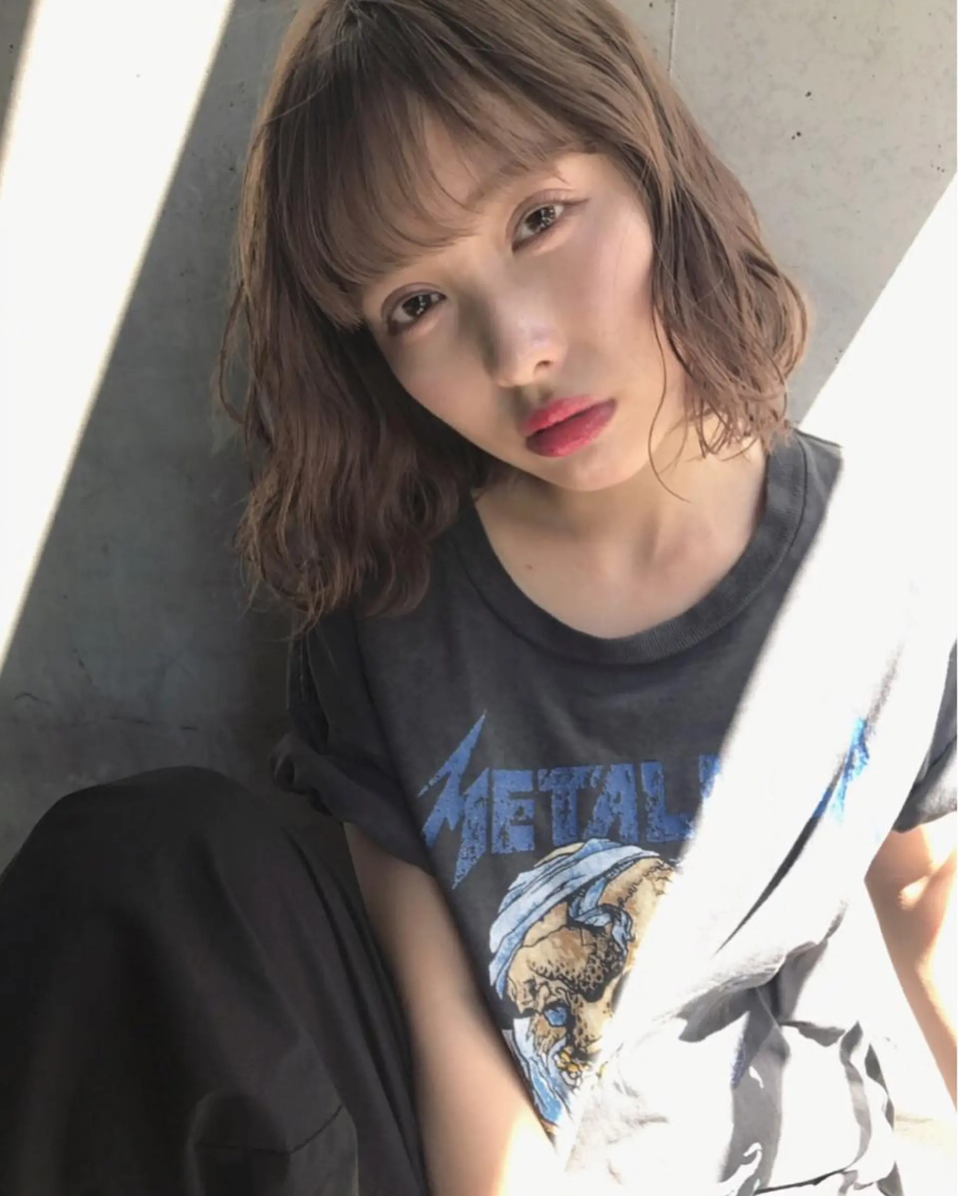 ショート アッシュ カット ヘアカラー トリートメント HOODS hair salon所属・透明感カラー🌿ボブ ✨飛田　ケイのヘアスタイル