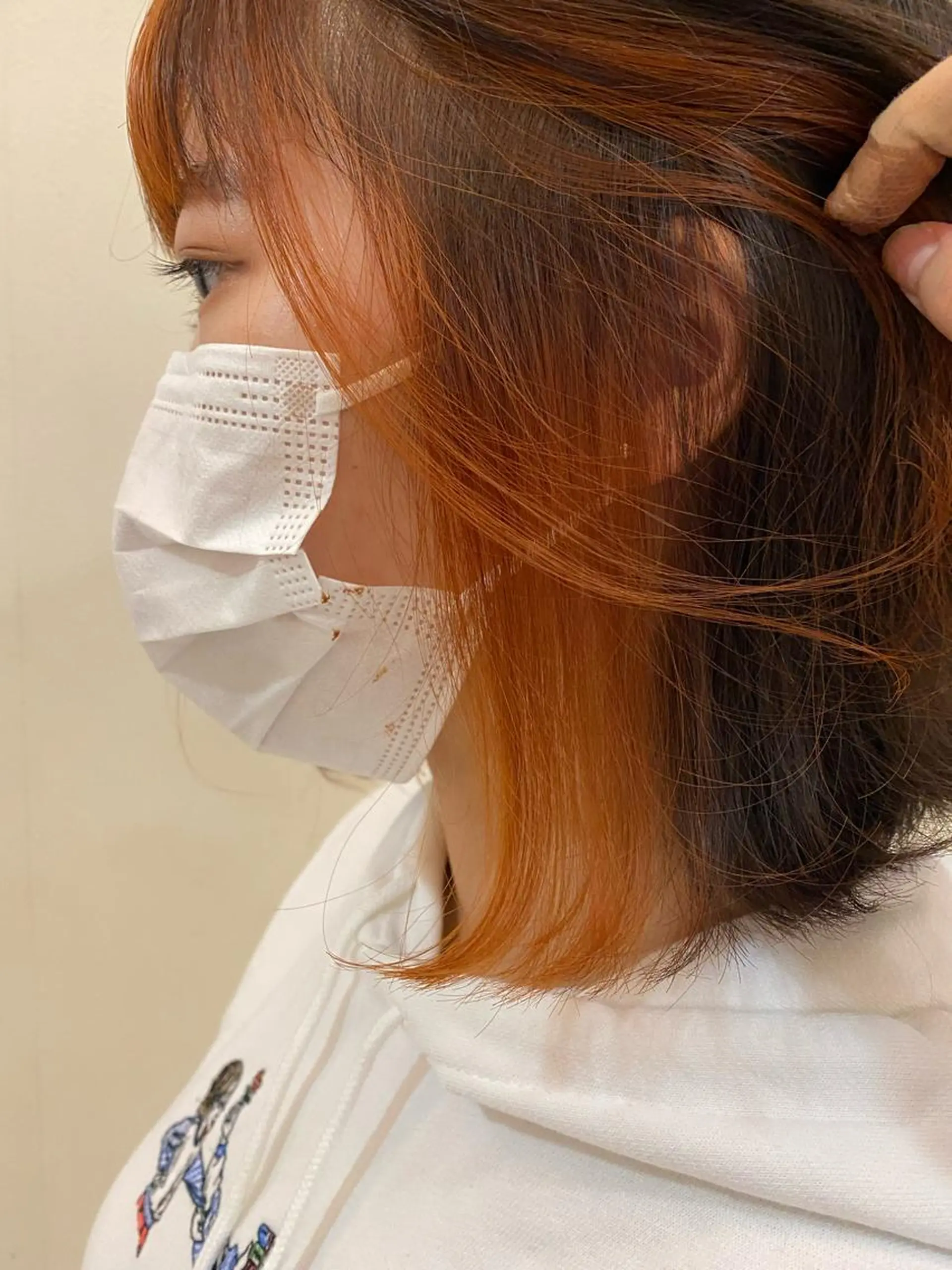 カラー オレンジ ヘアカラー 💖透明感カラー 板倉百花💖のヘアスタイル