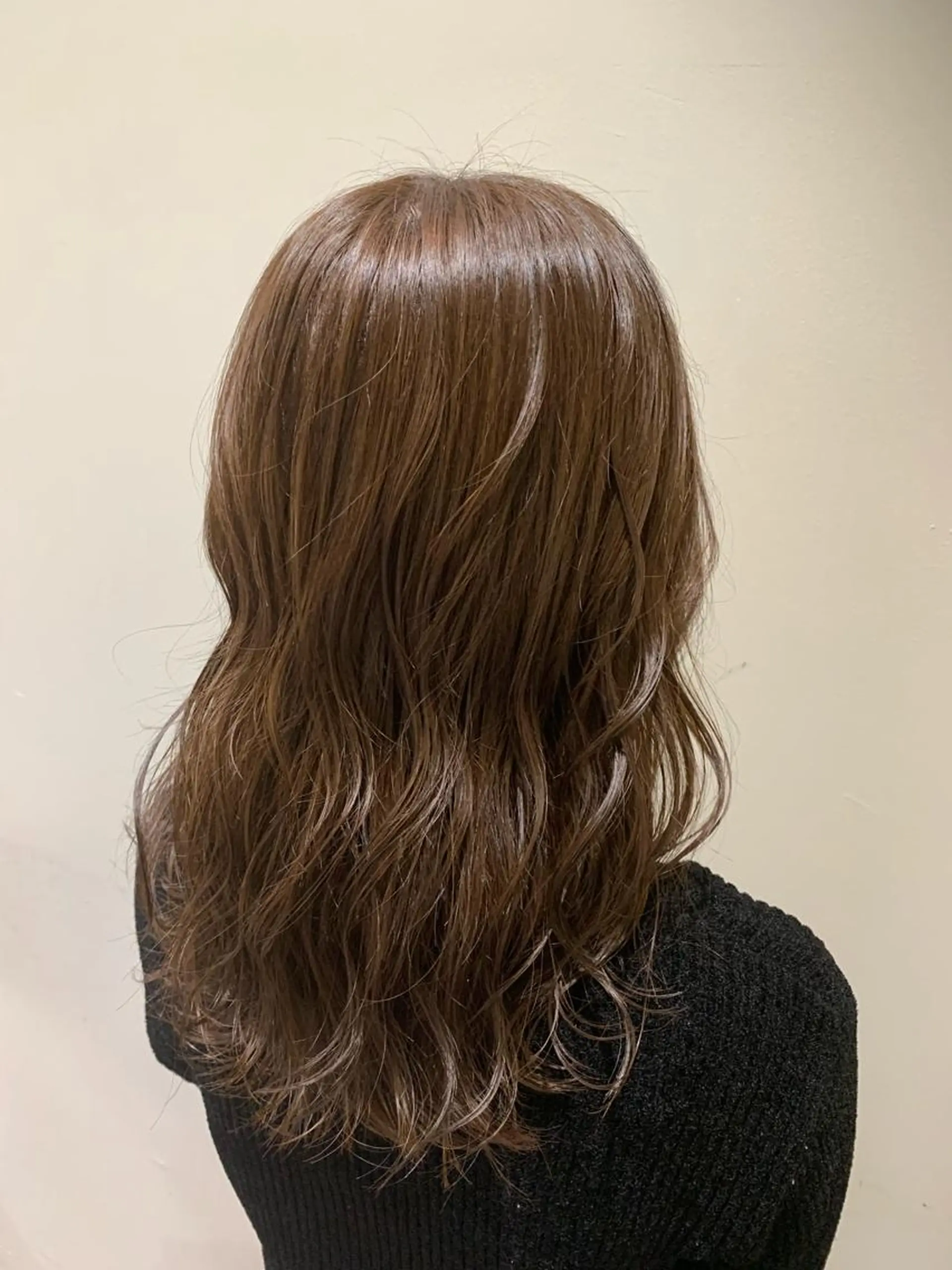 ロング カラー ベージュカラー ブラウンカラー ブラウンベージュ カット ヘアカラー トリートメント 💓シールエクステ ルミエールのヘアスタイル