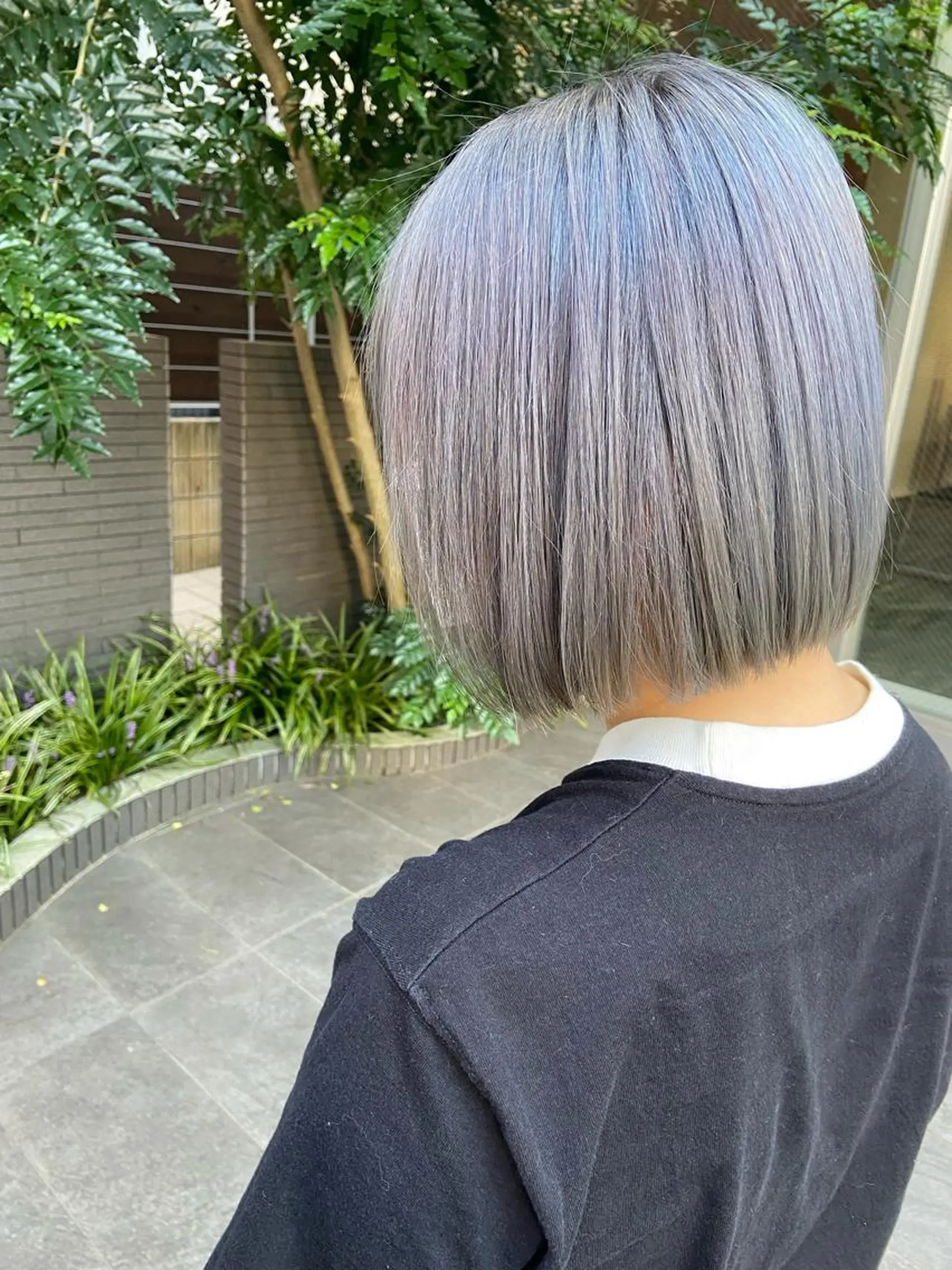 ショート カラー ブリーチ ケアブリーチ 透明感カラー シルバー 🌈8月末までシャ イン輝きハイトーン✨のヘアスタイル