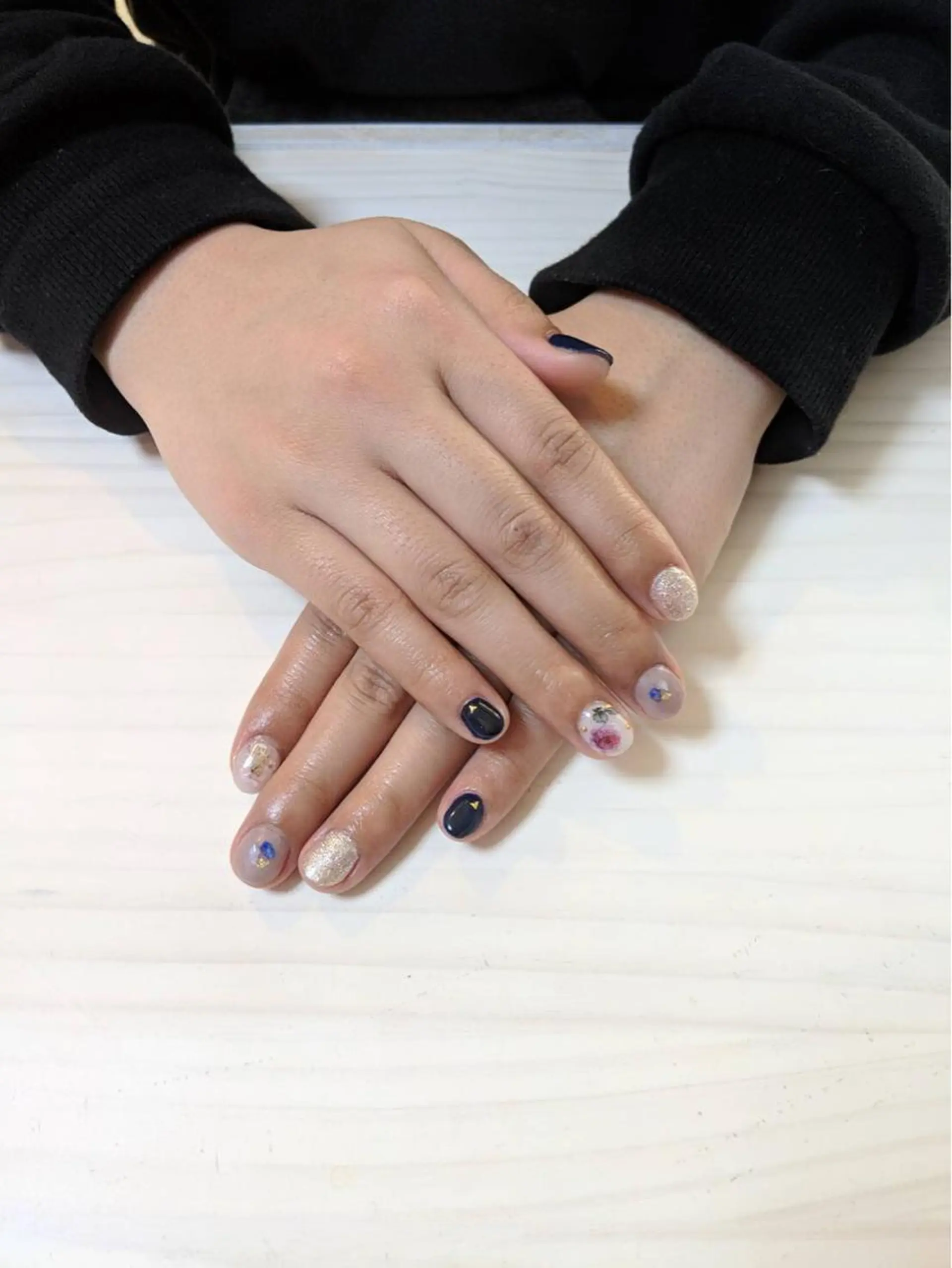 ネイル ネイビー milly nail （予約担当)のネイルデザイン