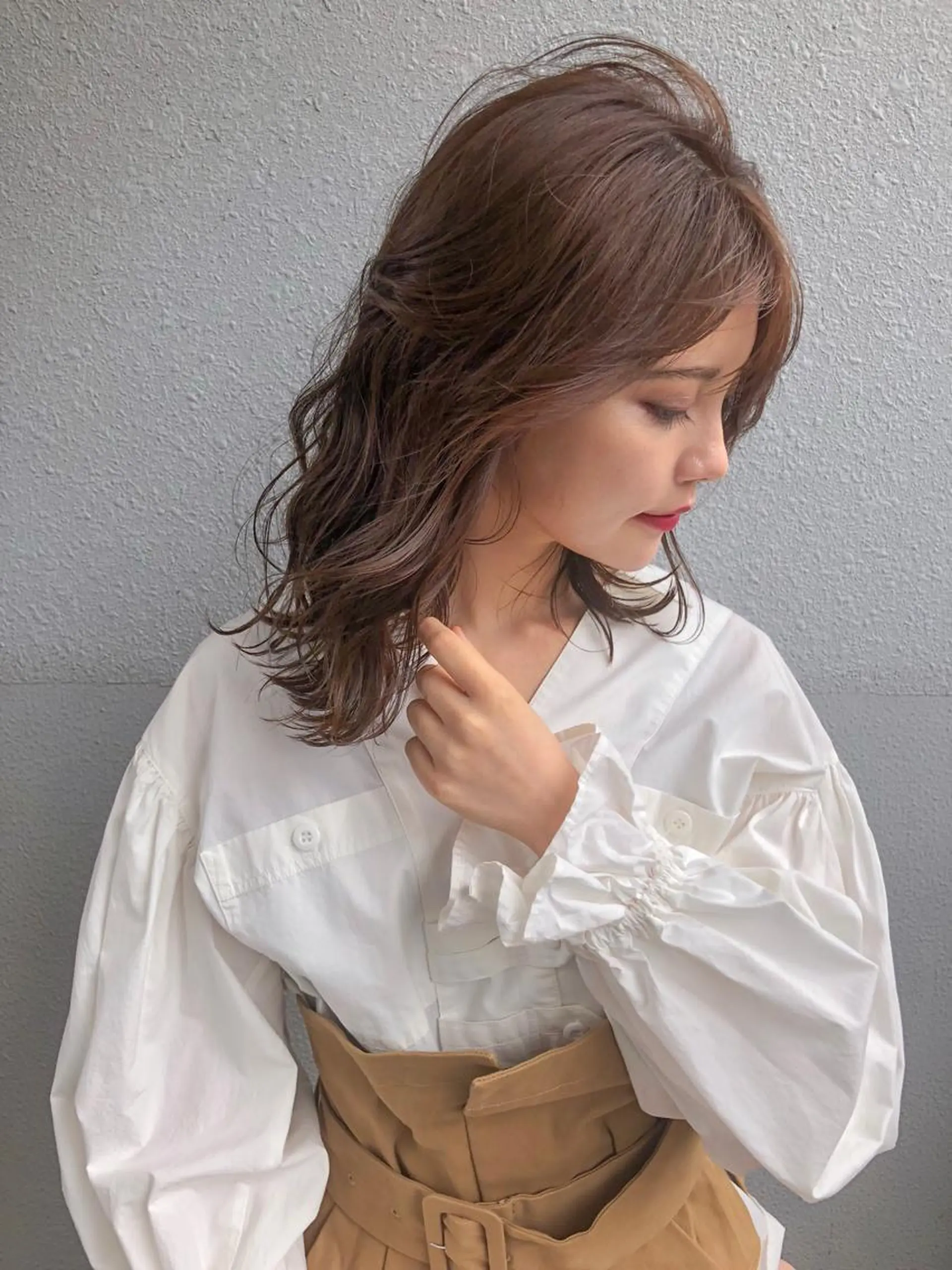 ミディアム カラー ブリーチ ダブルカラー 【1日2名様限定】 AFLOAT白川雄副のヘアスタイル