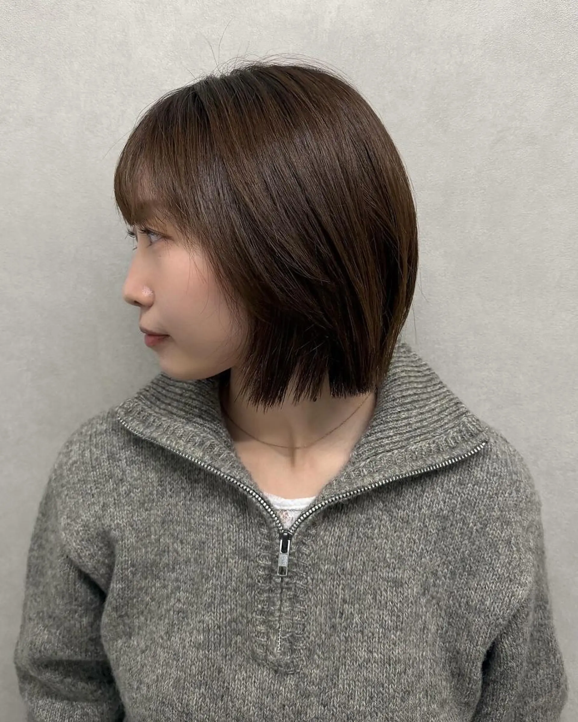 ショート カラー ショートボブ ボブレイヤー バレイヤージュ ブリーチ ダブルカラー ROW 札幌のヘアスタイル