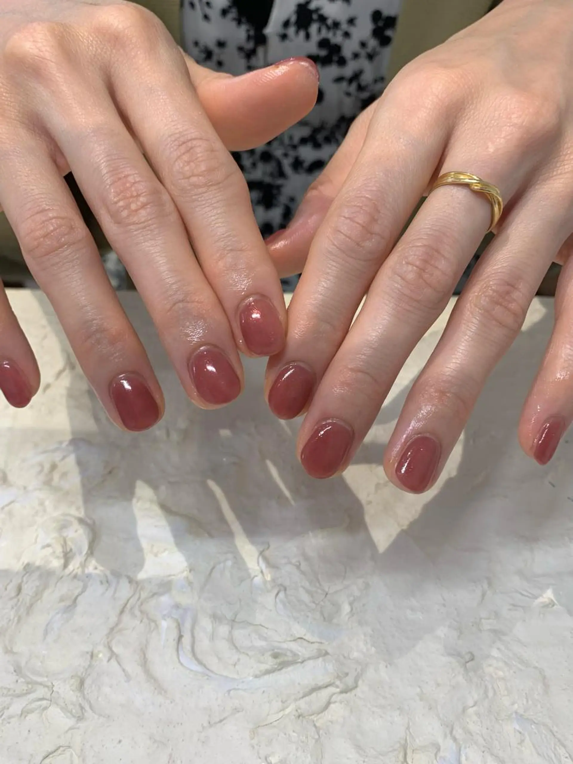 ネイル ラメ(グリッター) ワンカラーネイル マキノ ユイのネイルデザイン