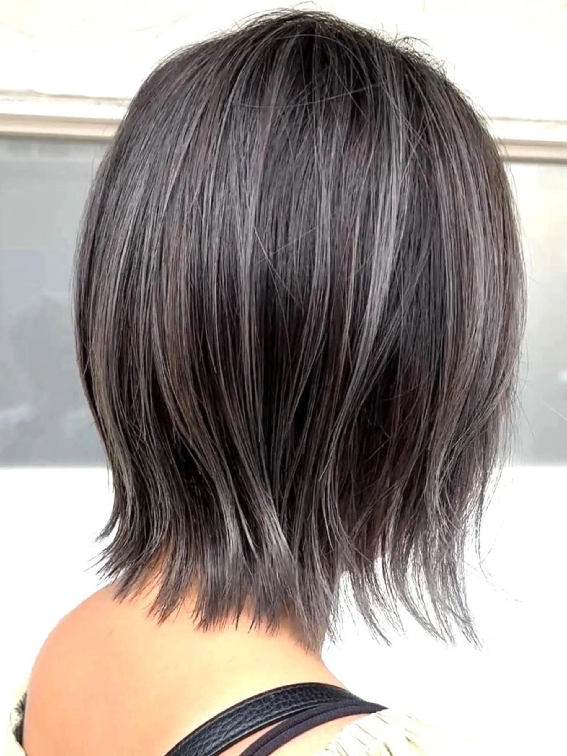 ミディアム カラー 正分 真美のヘアスタイル