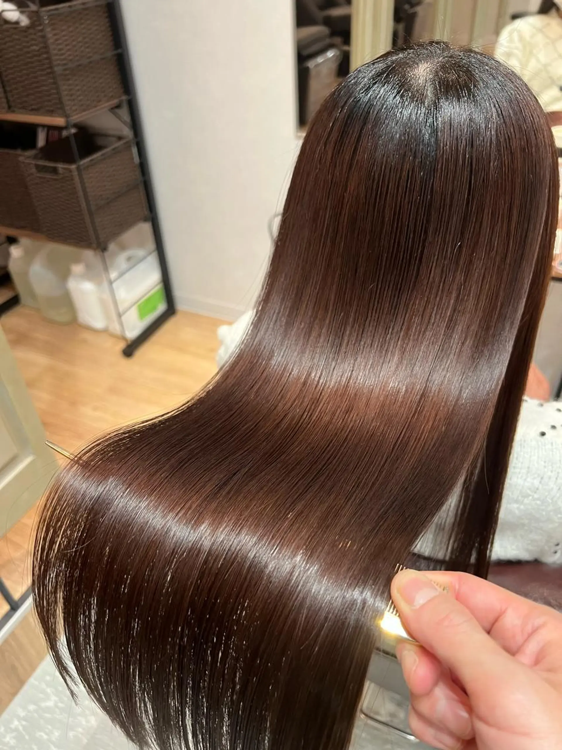 ロング カット 縮毛矯正 トリートメント 縮毛矯正/髪質改善 /ブリーチ/東陽町✨のヘアスタイル