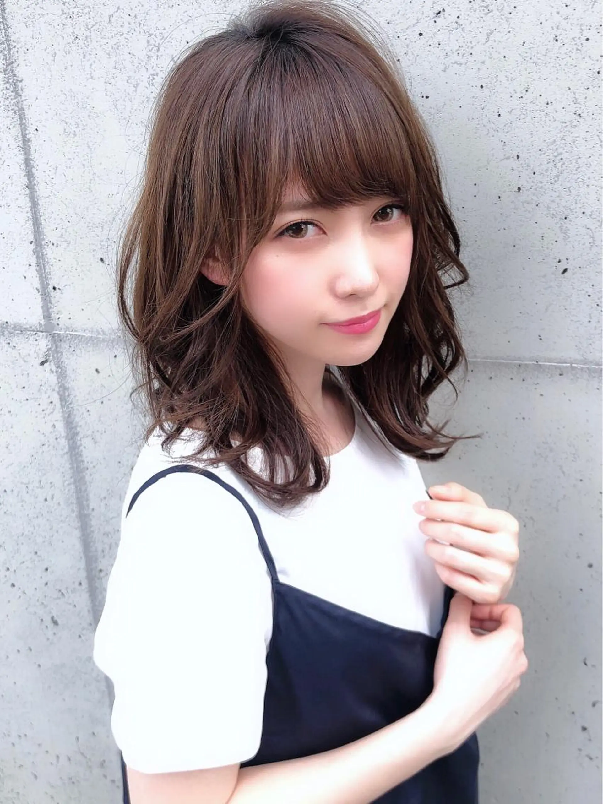 ミディアム カラー 髪質改善くすみカラー 🍀/石川大輔のヘアスタイル