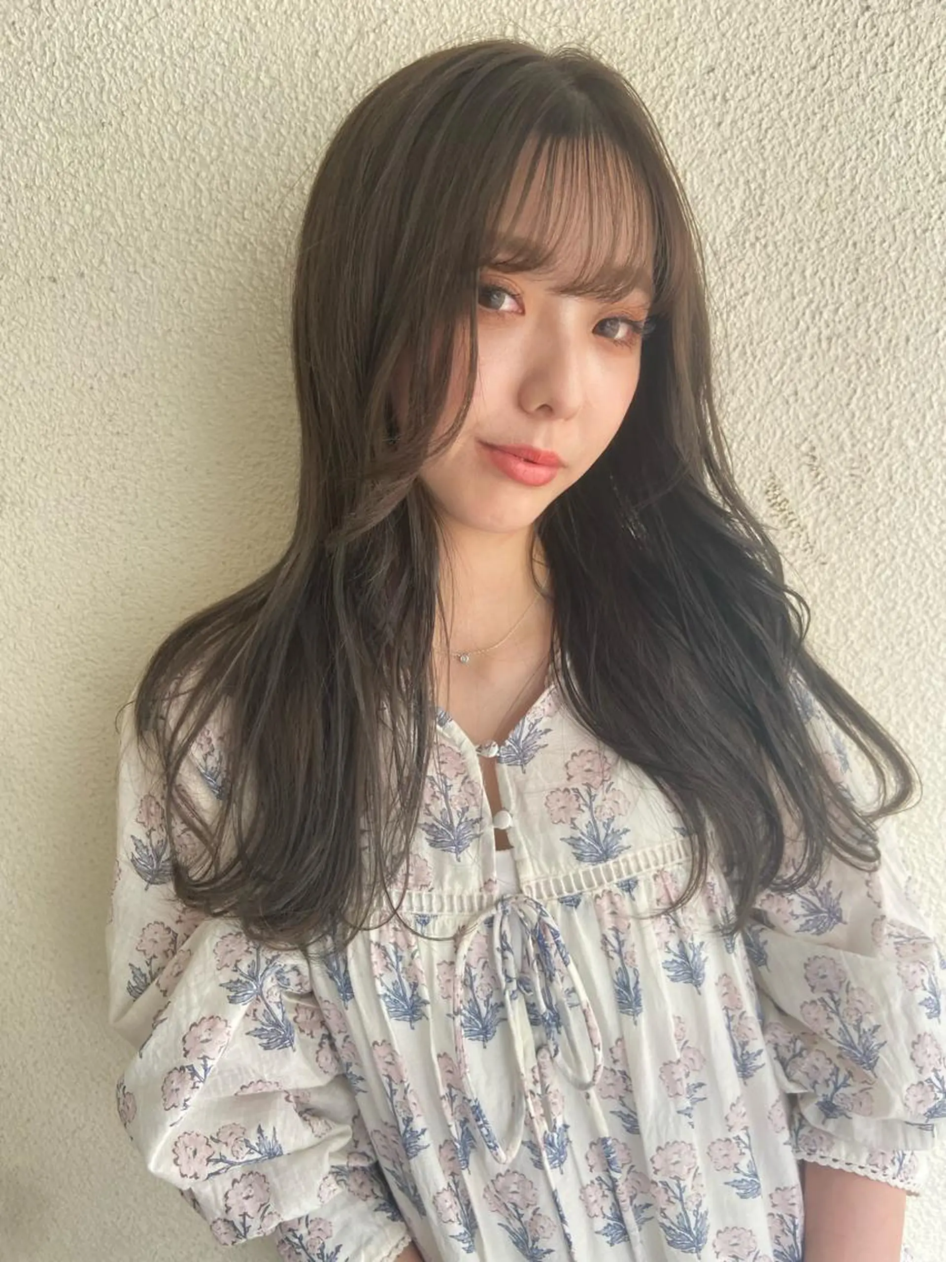 セミロング カラー ブリーチ グレージュ ハイトーンカラー オリーブカラー オレンジ カット トリートメント Pia hair Design Yakuin所属・松尾太樹 【pia】福岡美容室のヘアスタイル