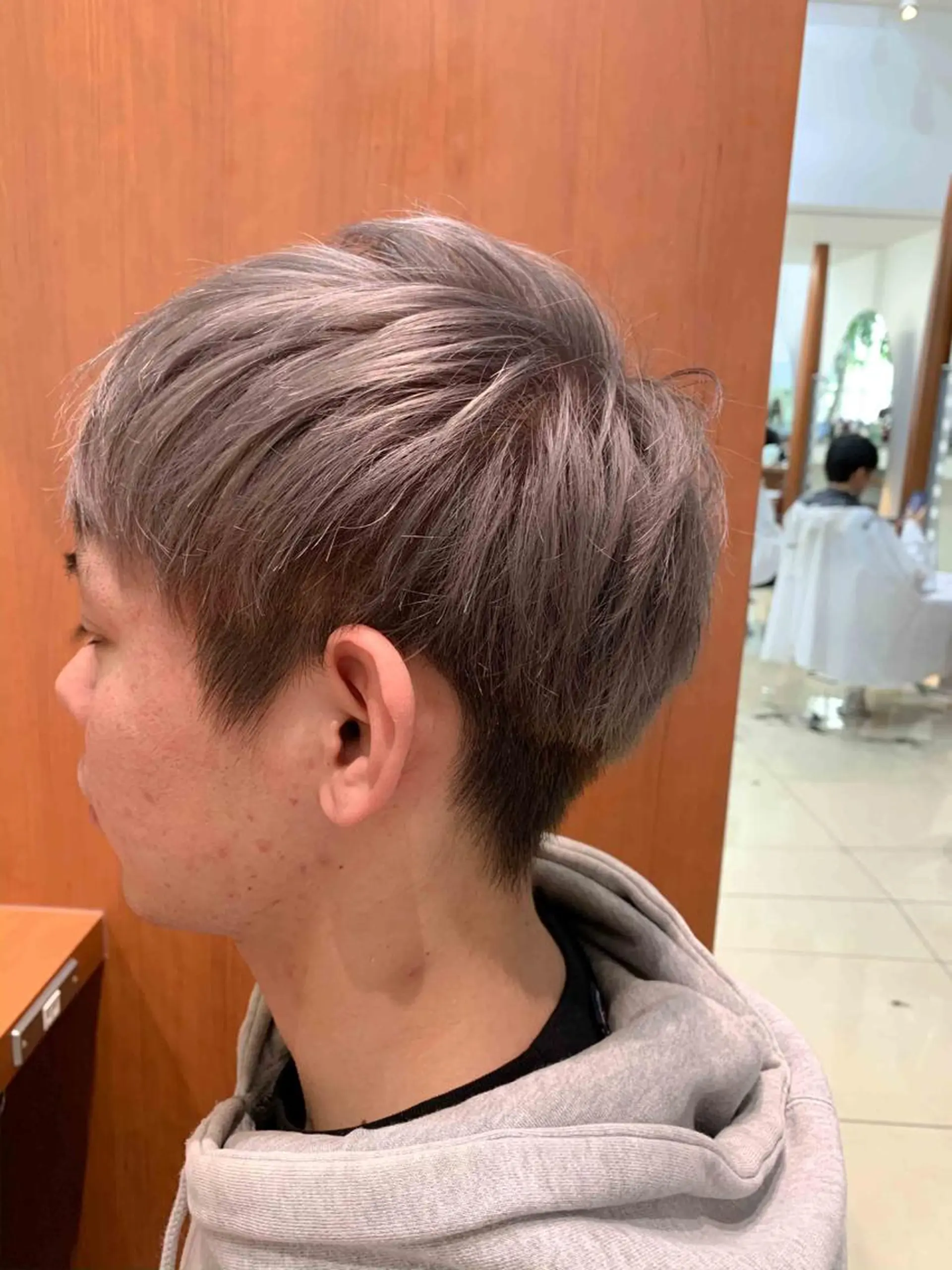 ショート カラー メンズ 縮毛矯正/髪質改善 /韓国風　山川春輝のヘアスタイル