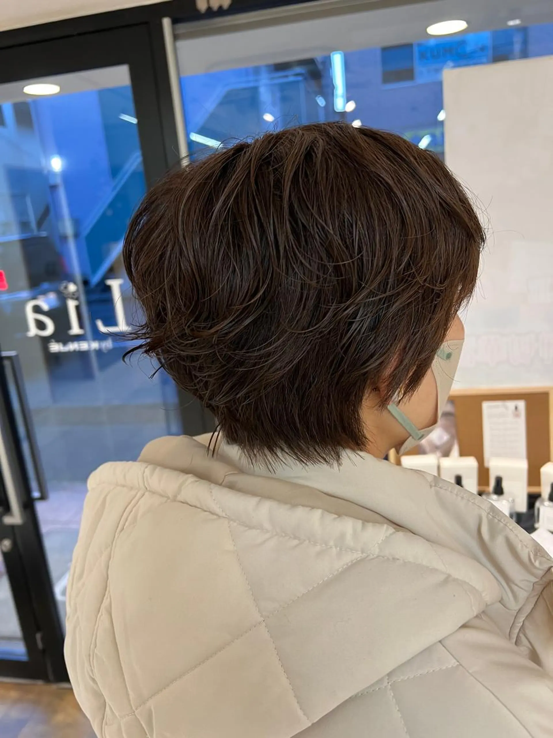 ショート パーマ 透明感カラー/ ダブルカラー /ソラのヘアスタイル