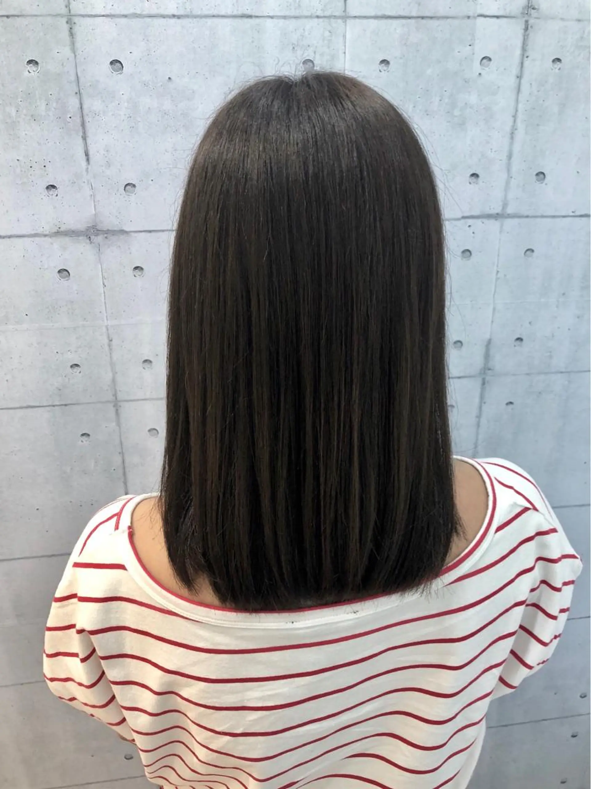 ミディアム パーマ 金沢 広美のヘアスタイル