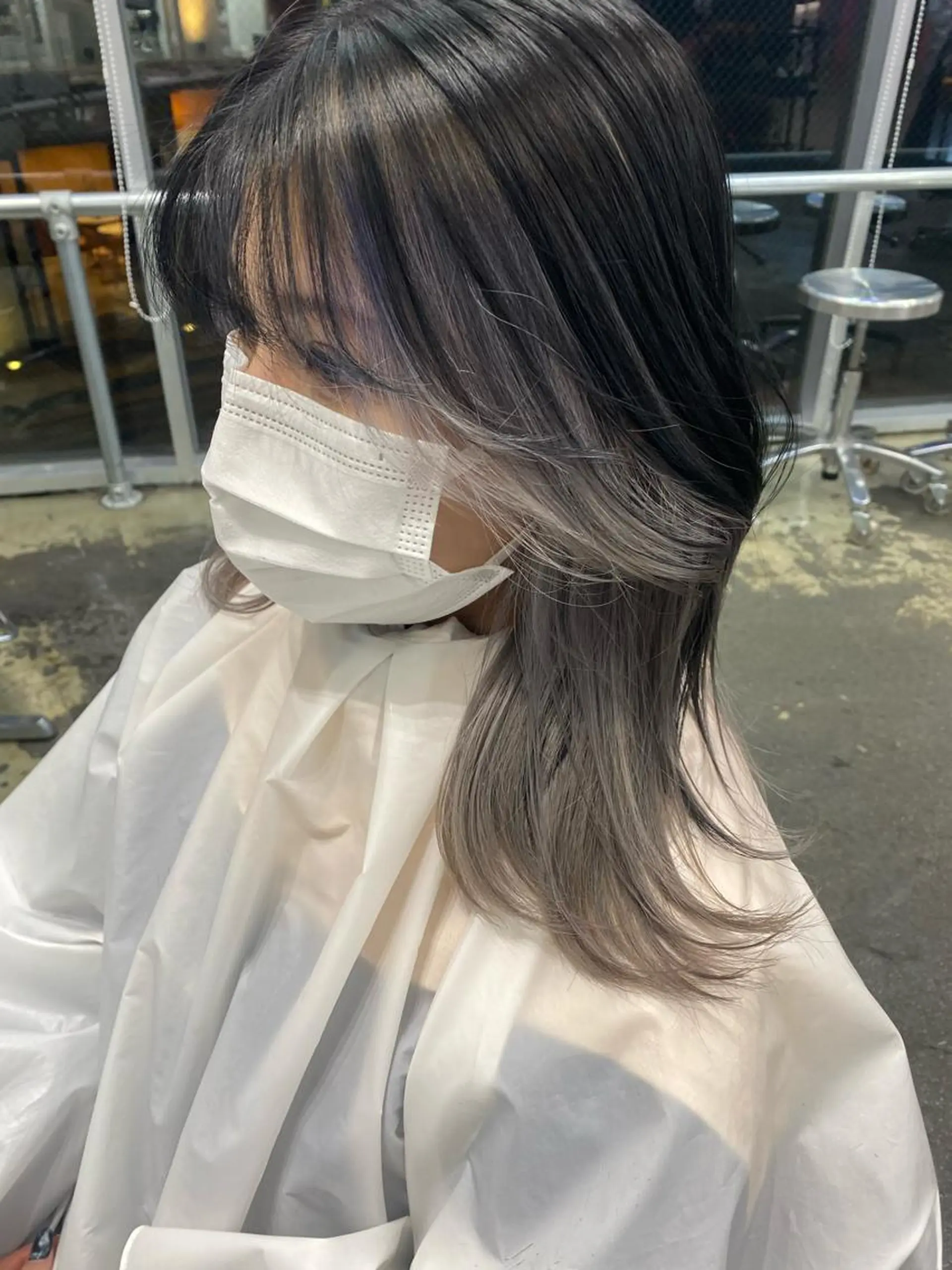 セミロング カラー 💗💗韓国レイヤー yu-ki💗💗のヘアスタイル