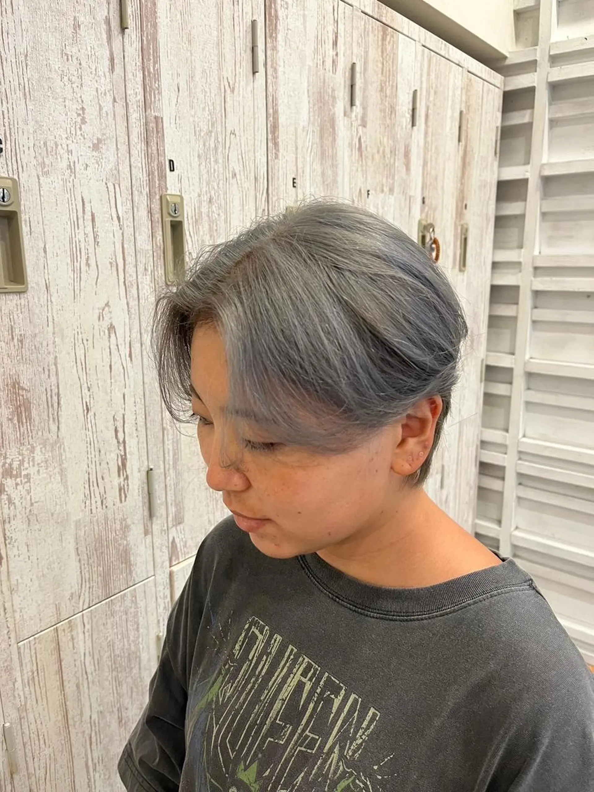 メンズ カラー パーマ メンズブリーチ メンズハイトーン カルマパーマ メンズパーマ ブリーチ N° emirai 溝の口のヘアスタイル