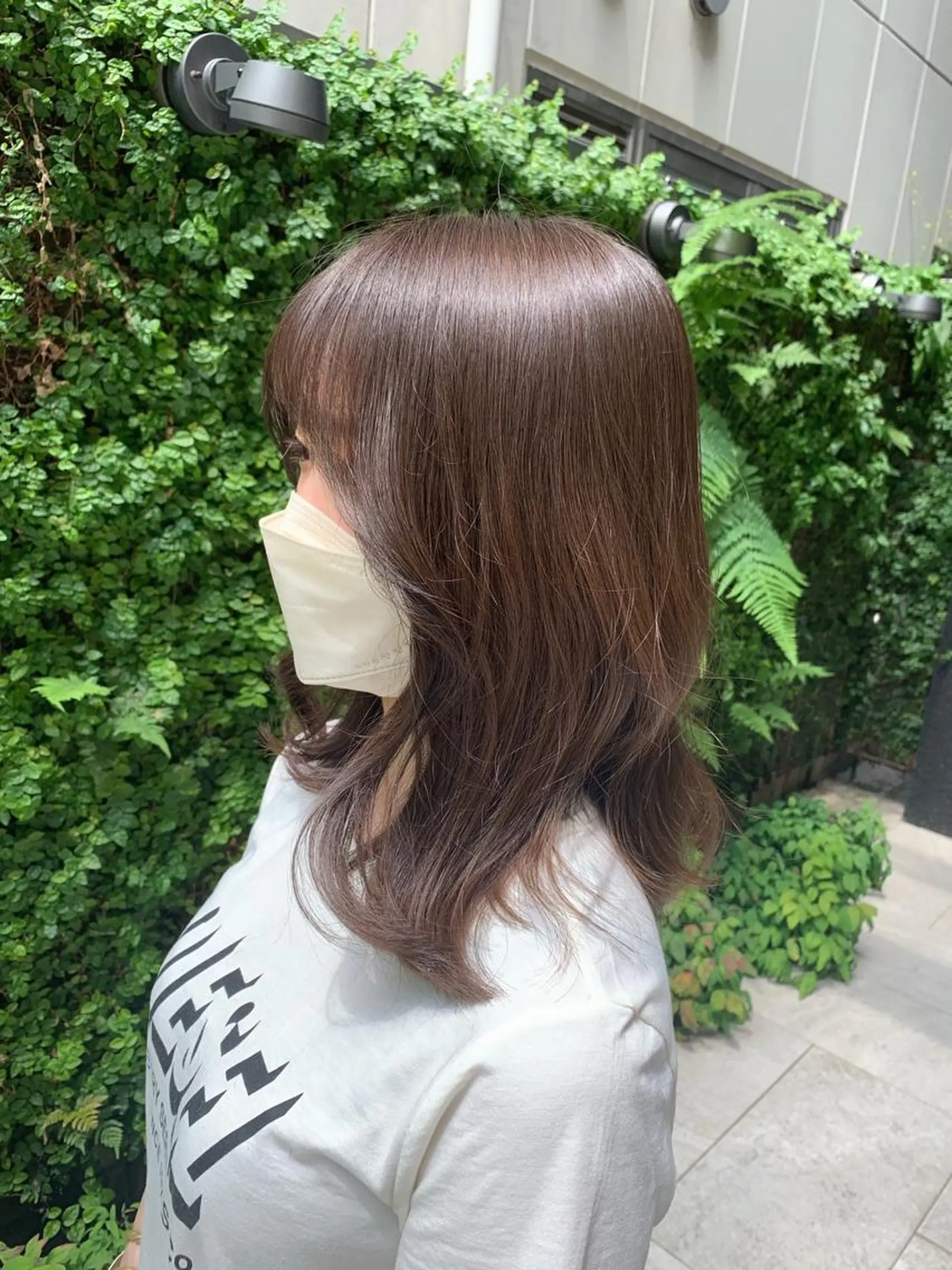 ミディアム カラー ベージュカラー カット ヘアカラー LITTLE _KATOのヘアスタイル