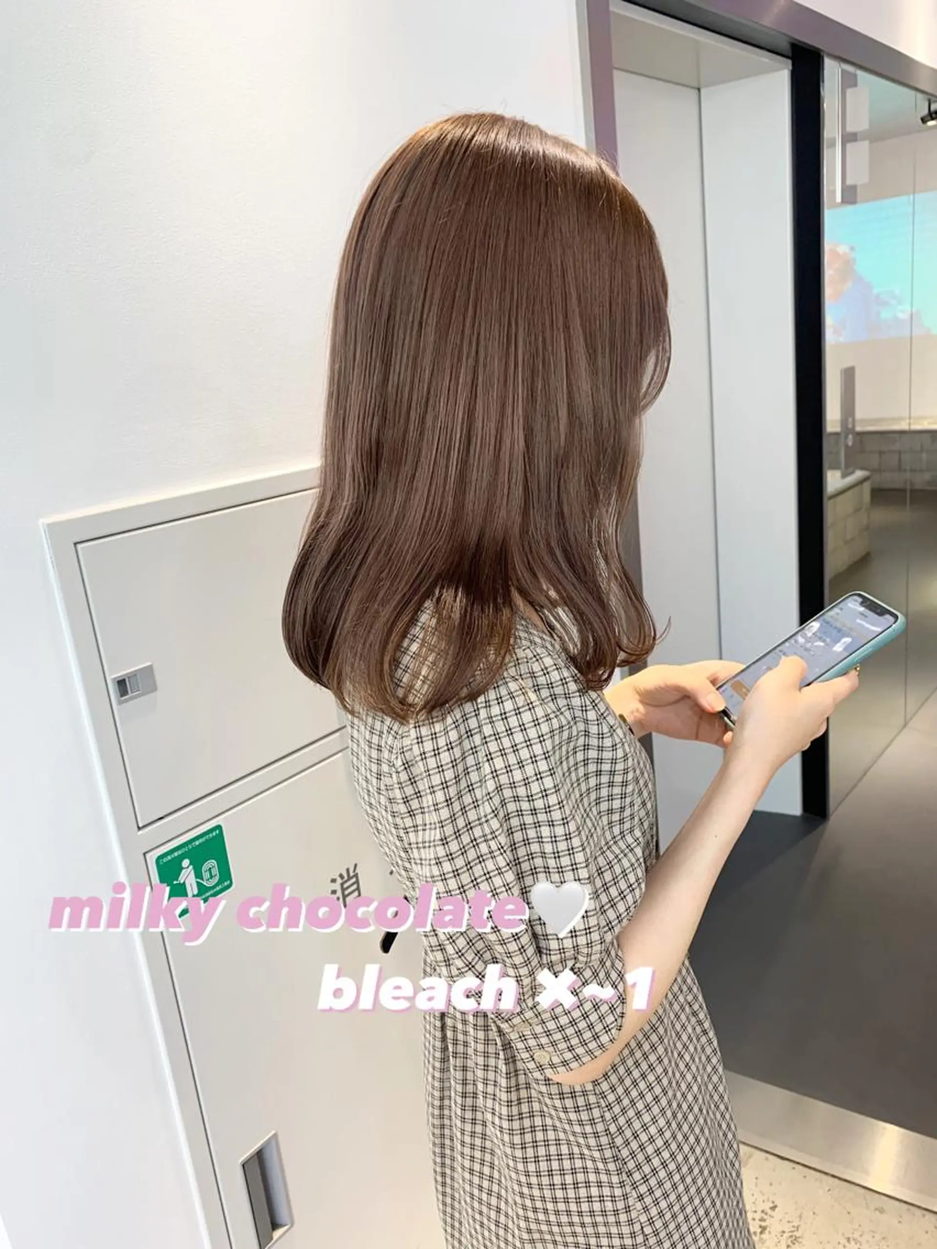 セミロング カラー ヘアアレンジ ブラウンカラー チョコレートブラウン ピンクカラー レイヤー×グレージュ /ピンク🩷mioのヘアスタイル