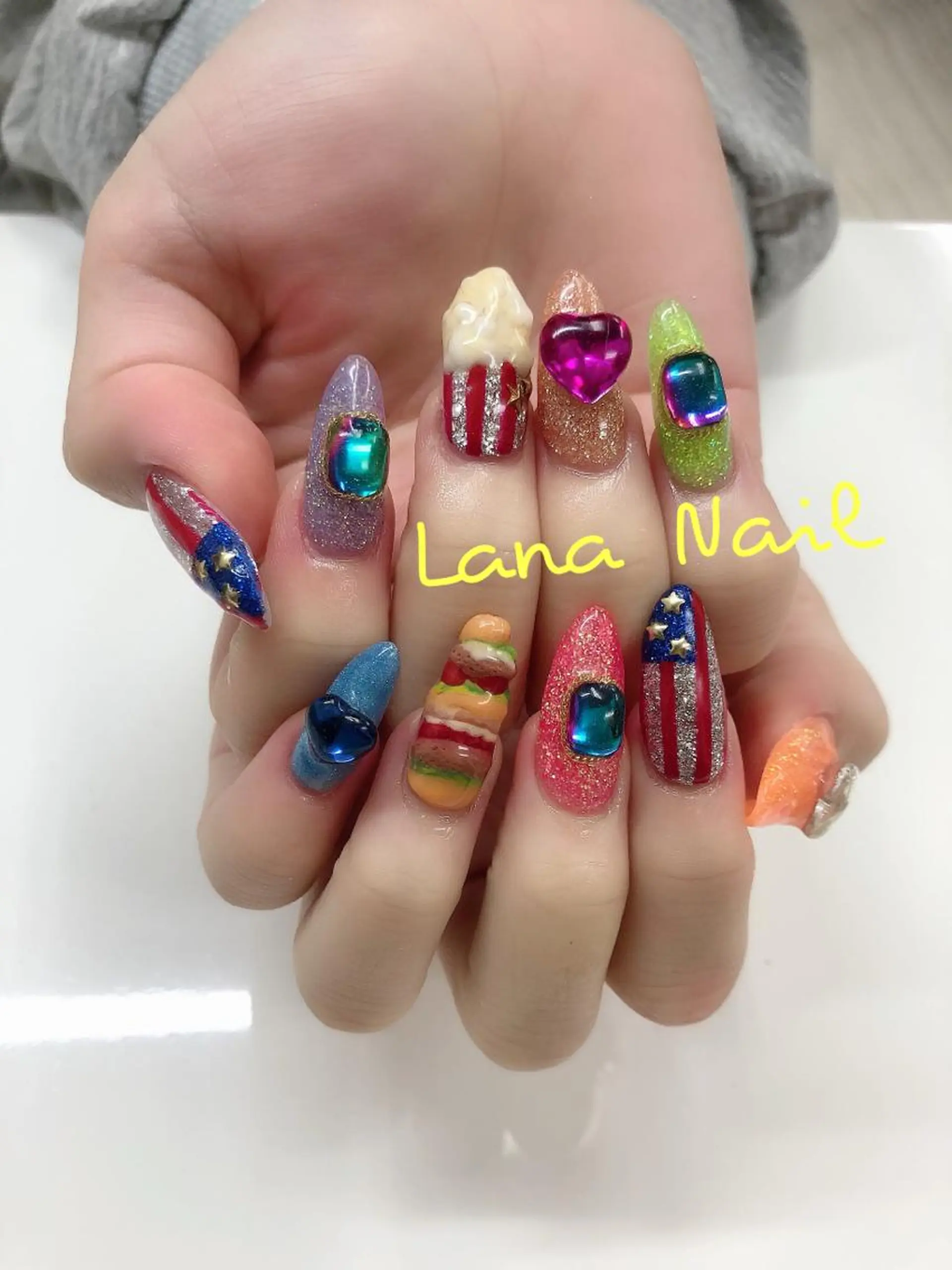 ネイル スカルプネイル Lana Nailのネイルデザイン