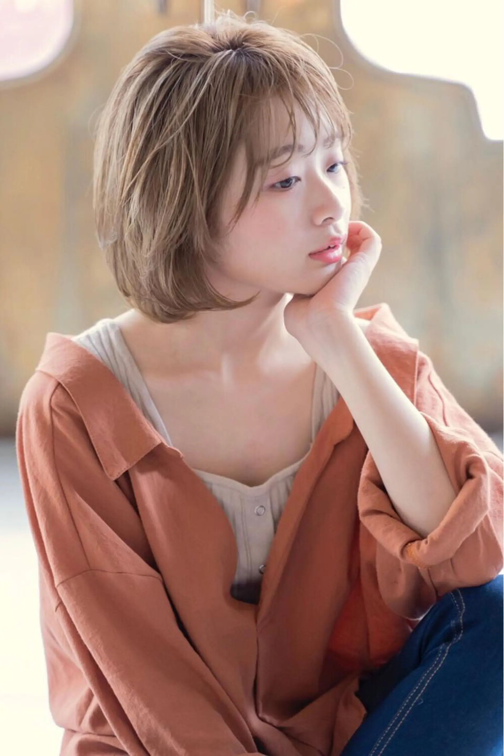 ミディアム カラー 💘透明感カラー💘 沖本 将宏のヘアスタイル