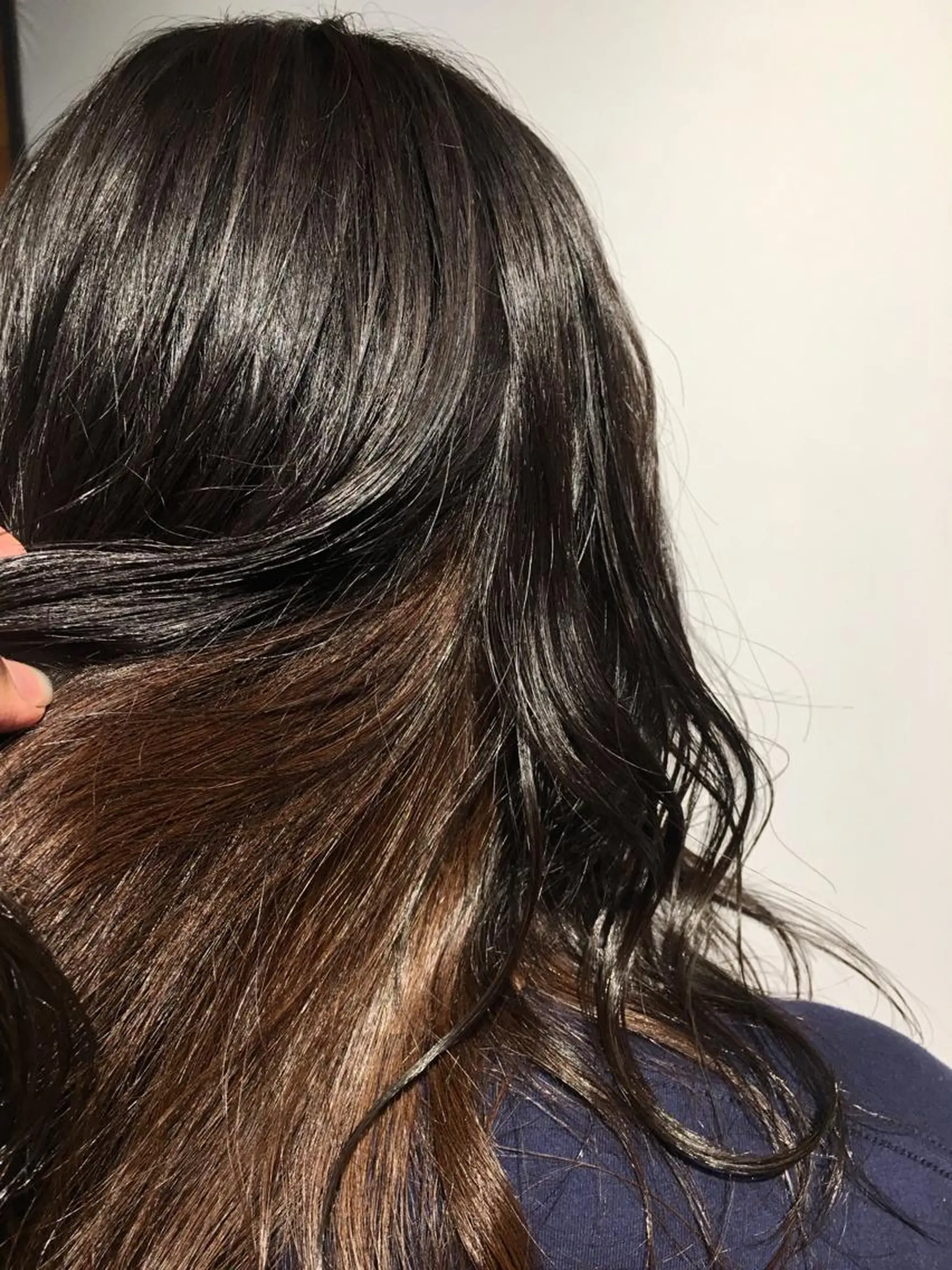 セミロング カラー ベージュカラー インナーカラー Lee東三国 店長 谷辻誠志のヘアスタイル