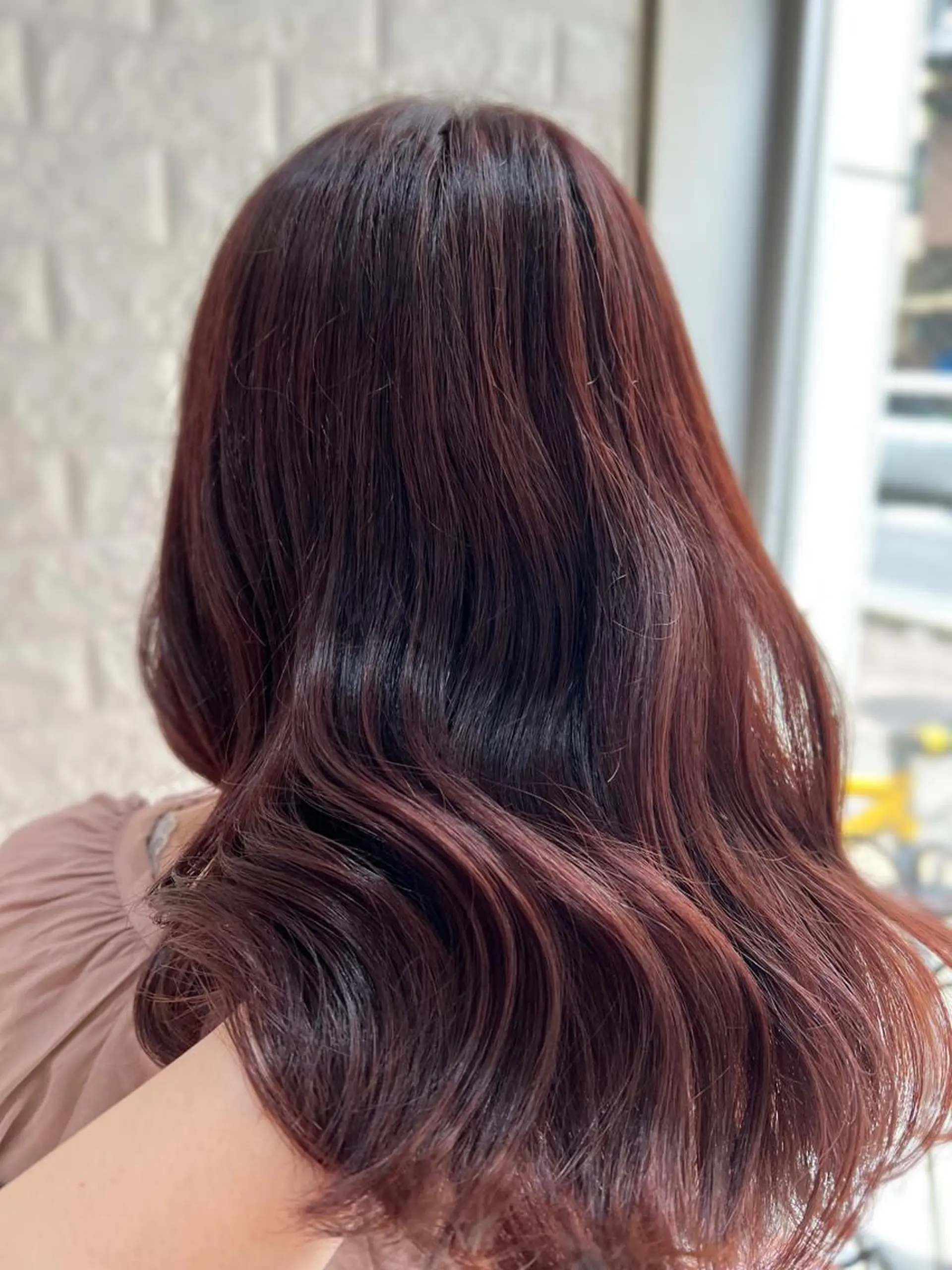 セミロング カラー ベージュカラー ブラウンカラー カシス ラベンダーカラー ラベンダーピンク ヘアカラー トリートメント 韓国ヘア ♡tomimaのヘアスタイル