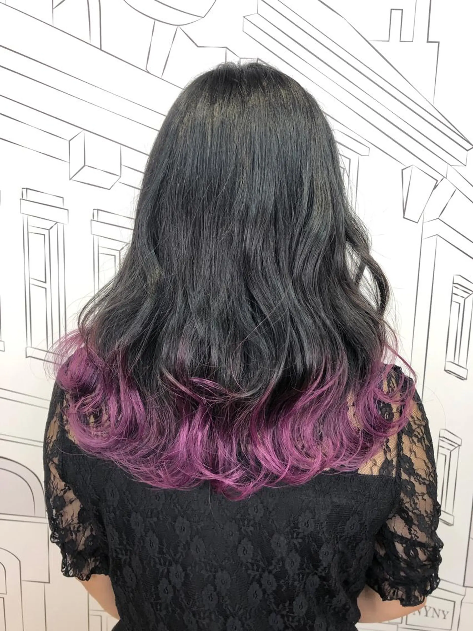 ミディアム カラー バレイヤージュ ベージュカラー グラデーションカラー グレージュ ハイライトカラー レイヤー⭐️カラー ⭐️平川雅史のヘアスタイル