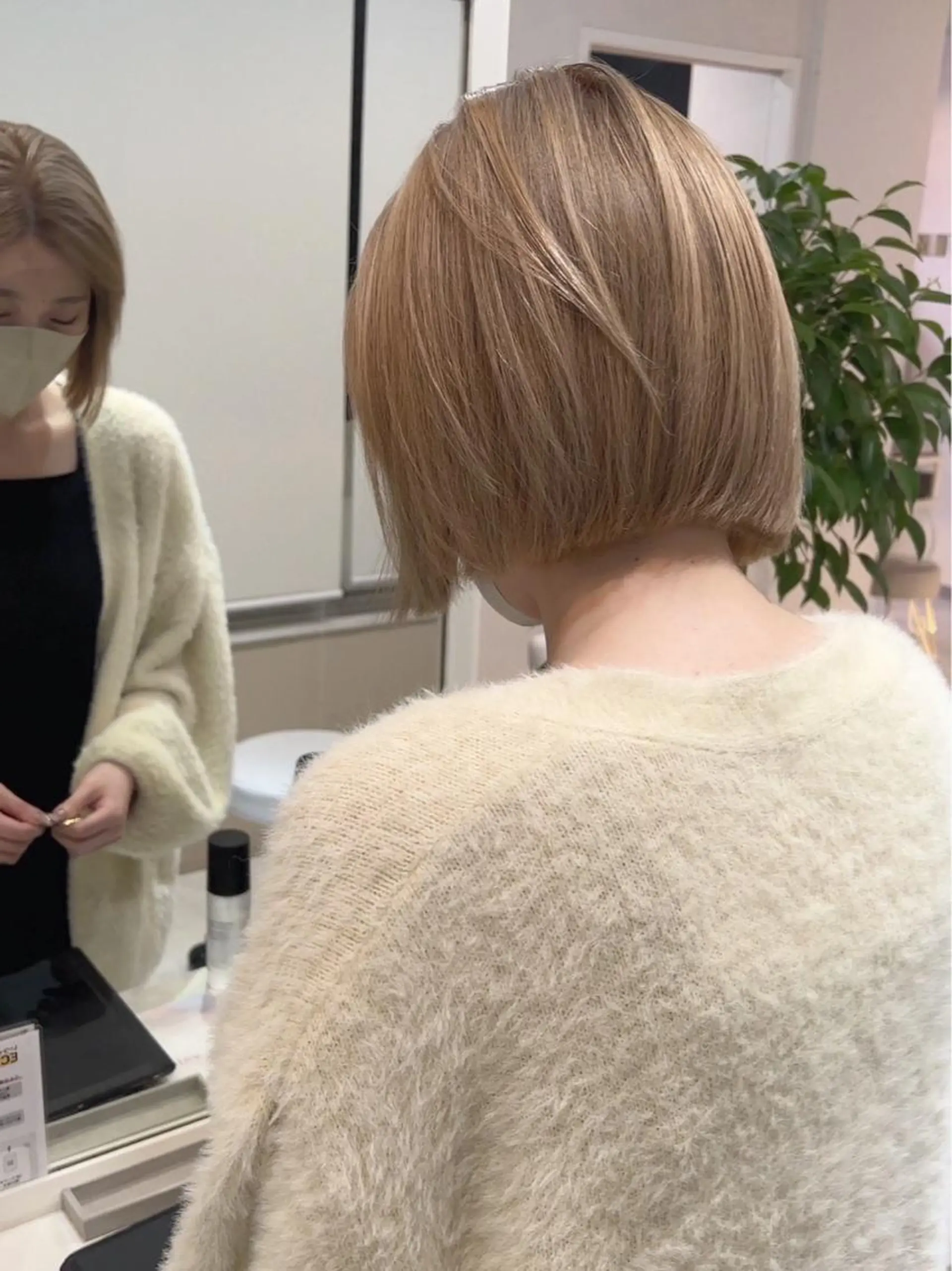 ショート カラー パーマ ヘアアレンジ 赤みゼロカラー 藤並純のヘアスタイル