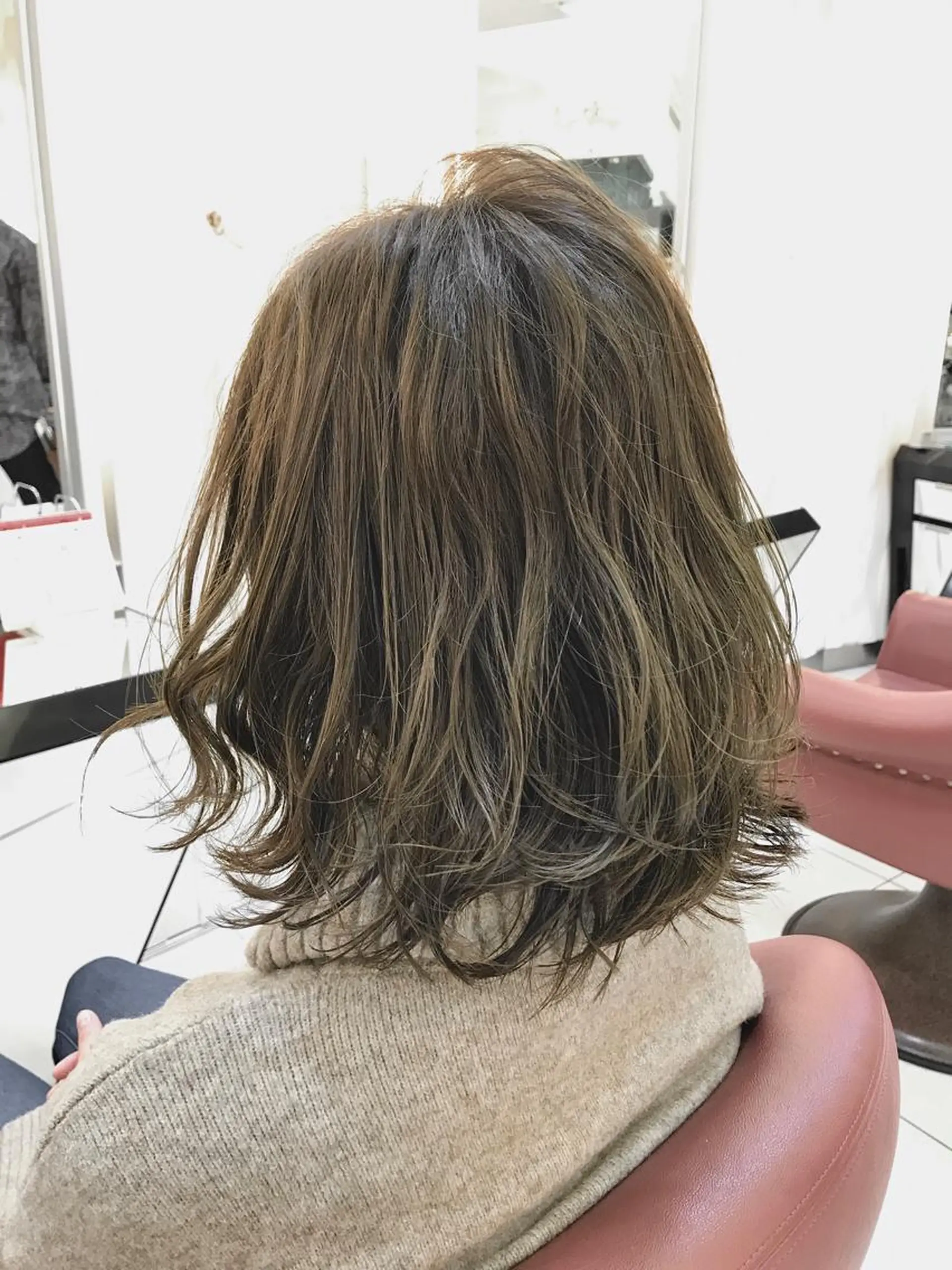 ミディアム カラー 【髪質改善×カラー】 QUALIS沓掛貴浩のヘアスタイル