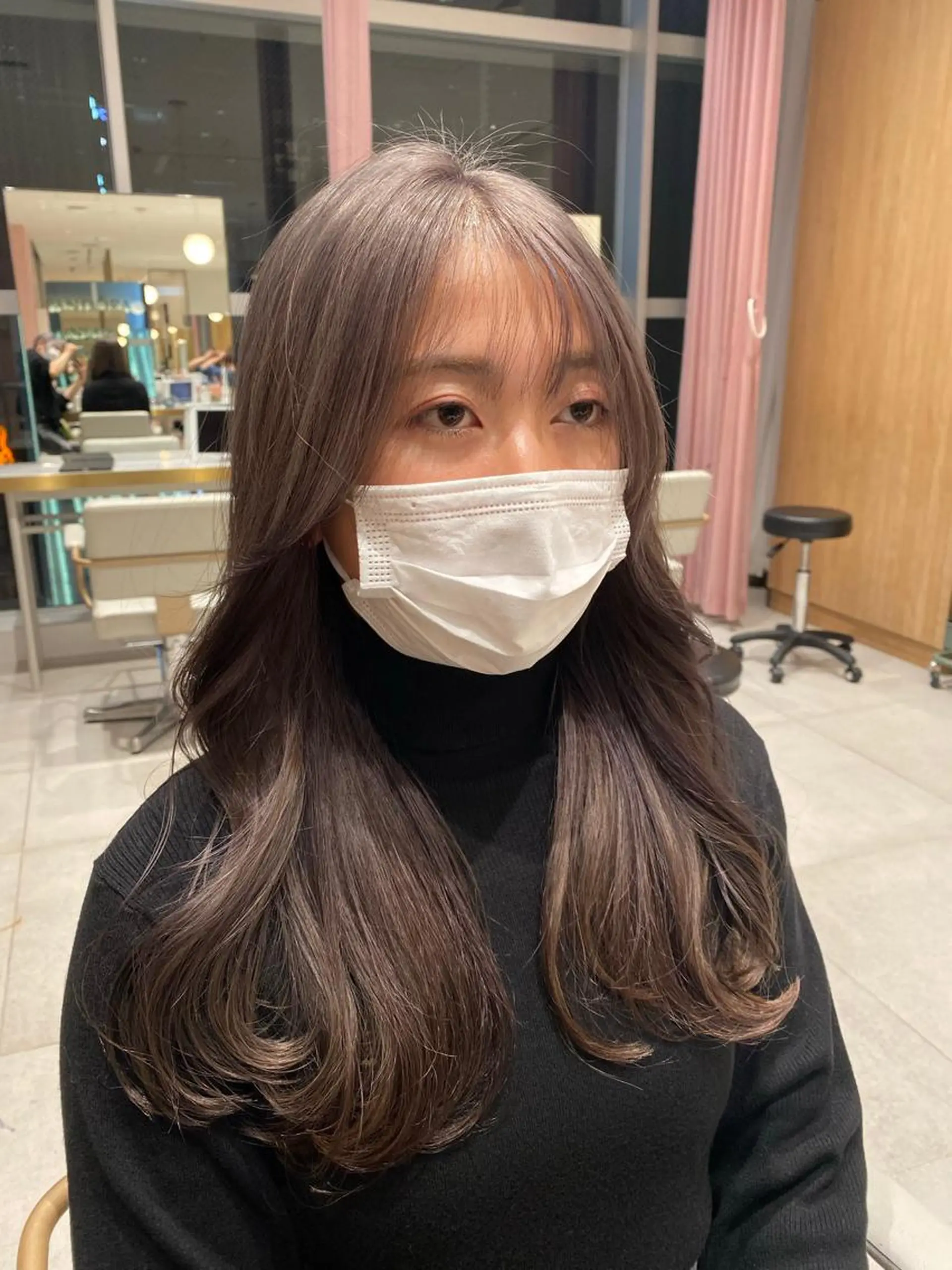 ロング カラー パーマ 小野寺瑞希 /最小顔カットのヘアスタイル