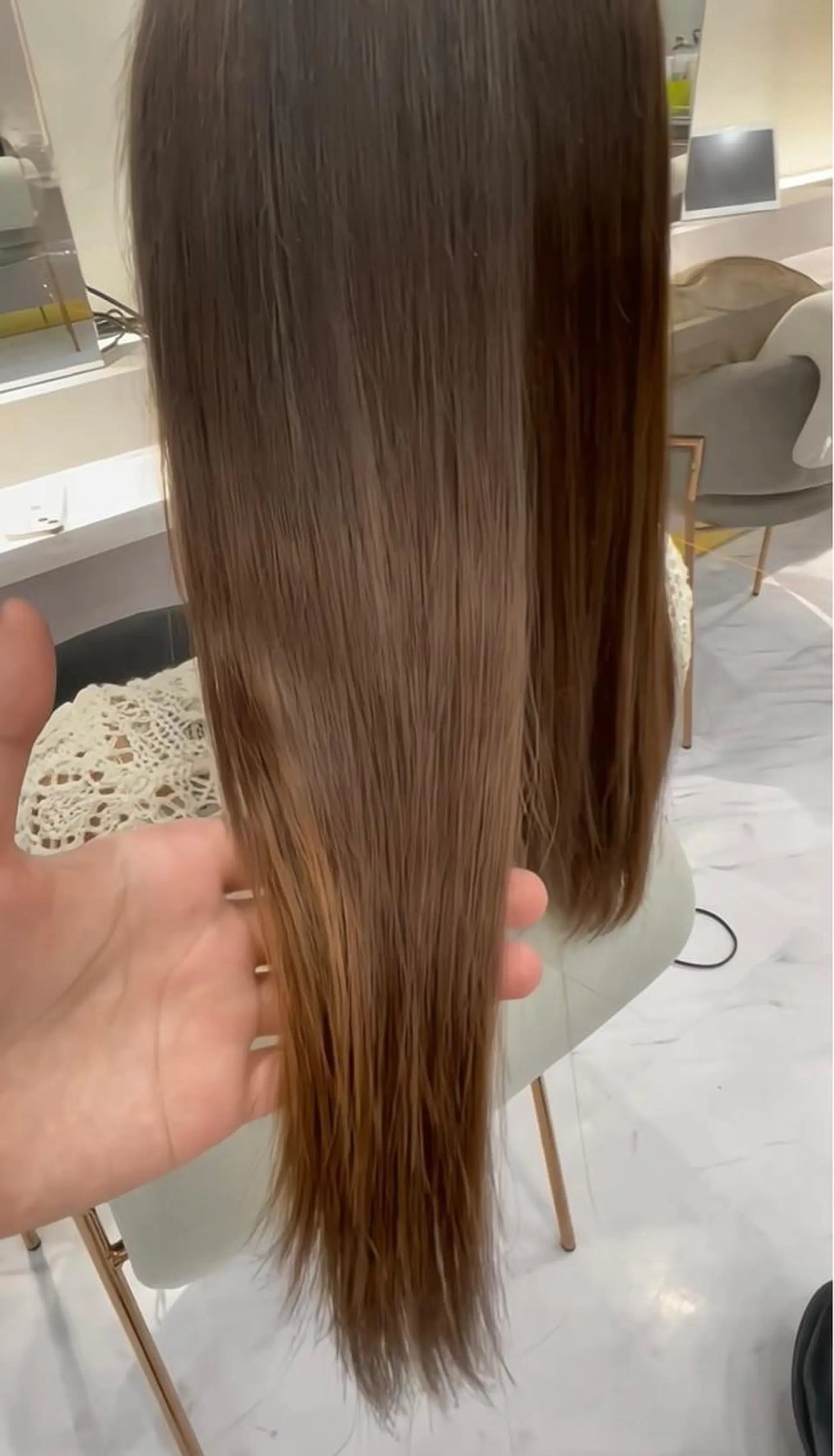 セミロング レイヤー/髪質改善 /透け感カラー/ボブのヘアスタイル