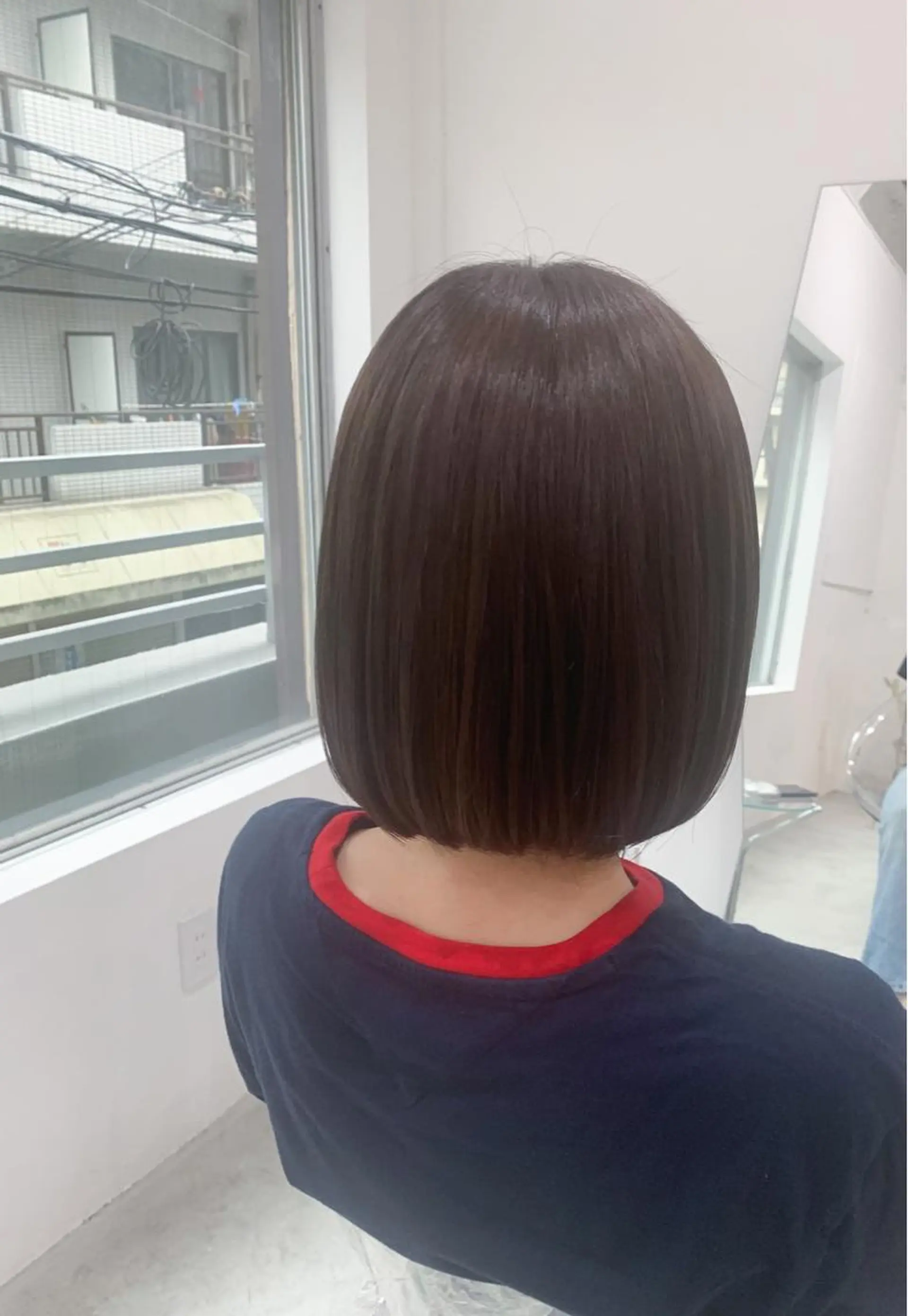 ミディアム パープルカラー 高橋 亜紀のヘアスタイル