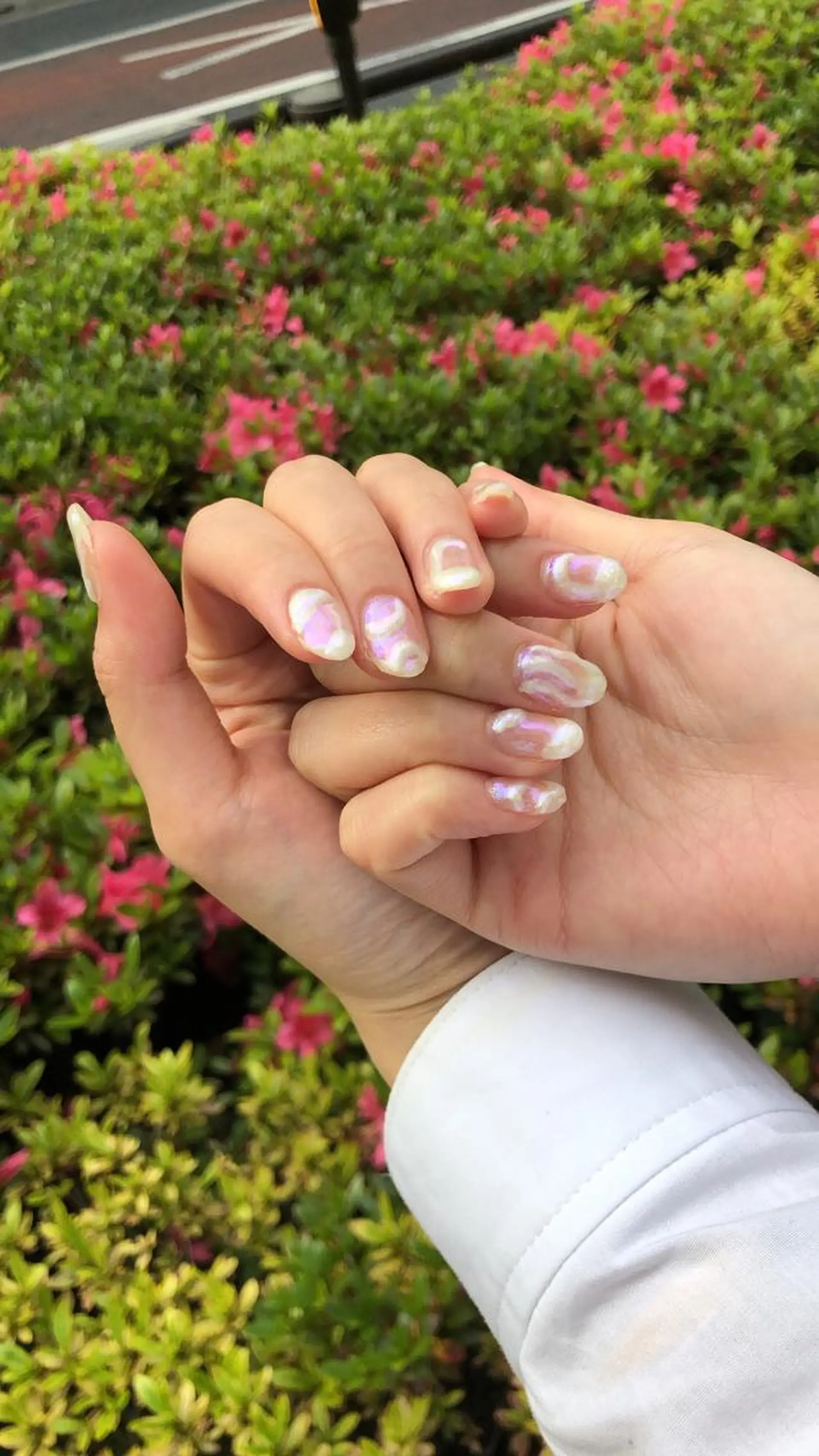 ヘアアレンジ ネイル マツエク・マツパ 韓国風マツエク キラキラネイル 韓国ネイル チャンモリパーマ/韓 国/Minami🦋のヘアスタイル