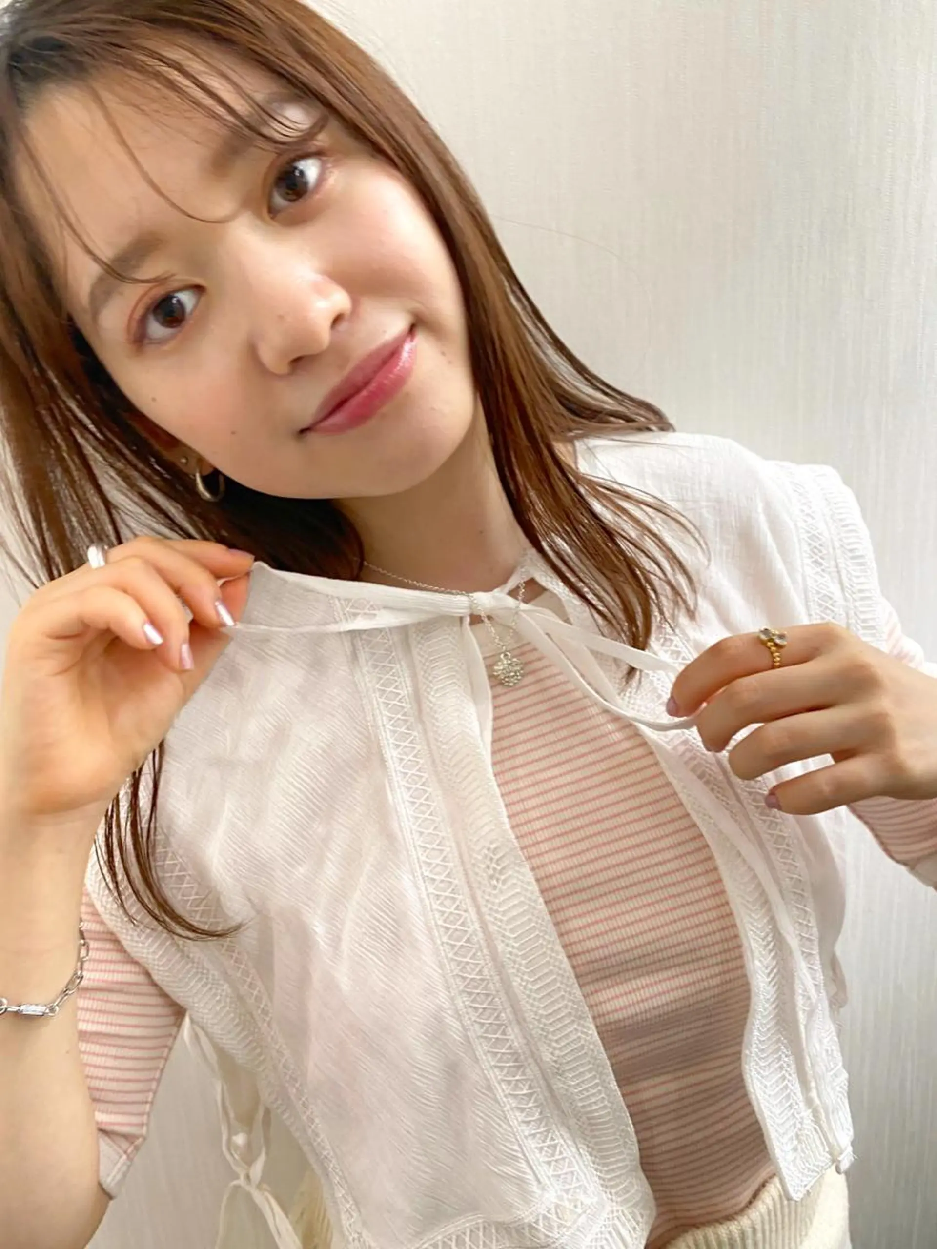 セミロング カラー 赤み消し/透明感 🪽◝✩ 武者春花のヘアスタイル