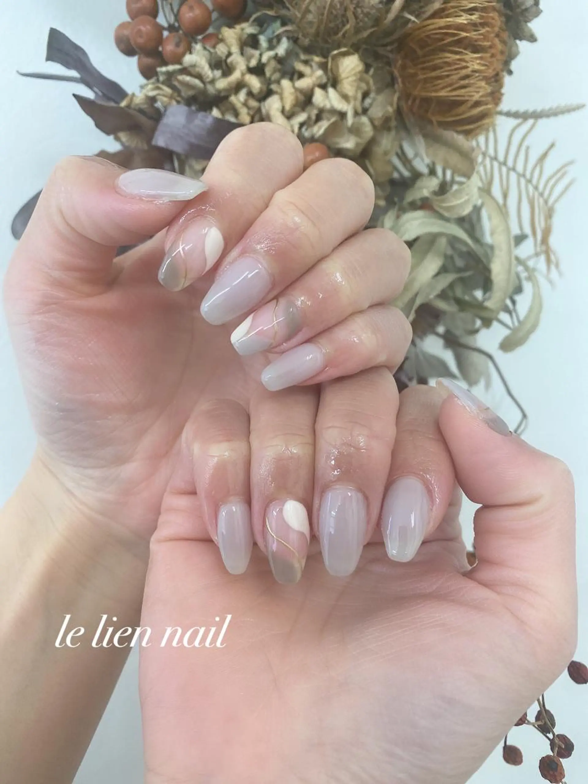 ネイル ニュアンスネイル le lien nailのネイルデザイン