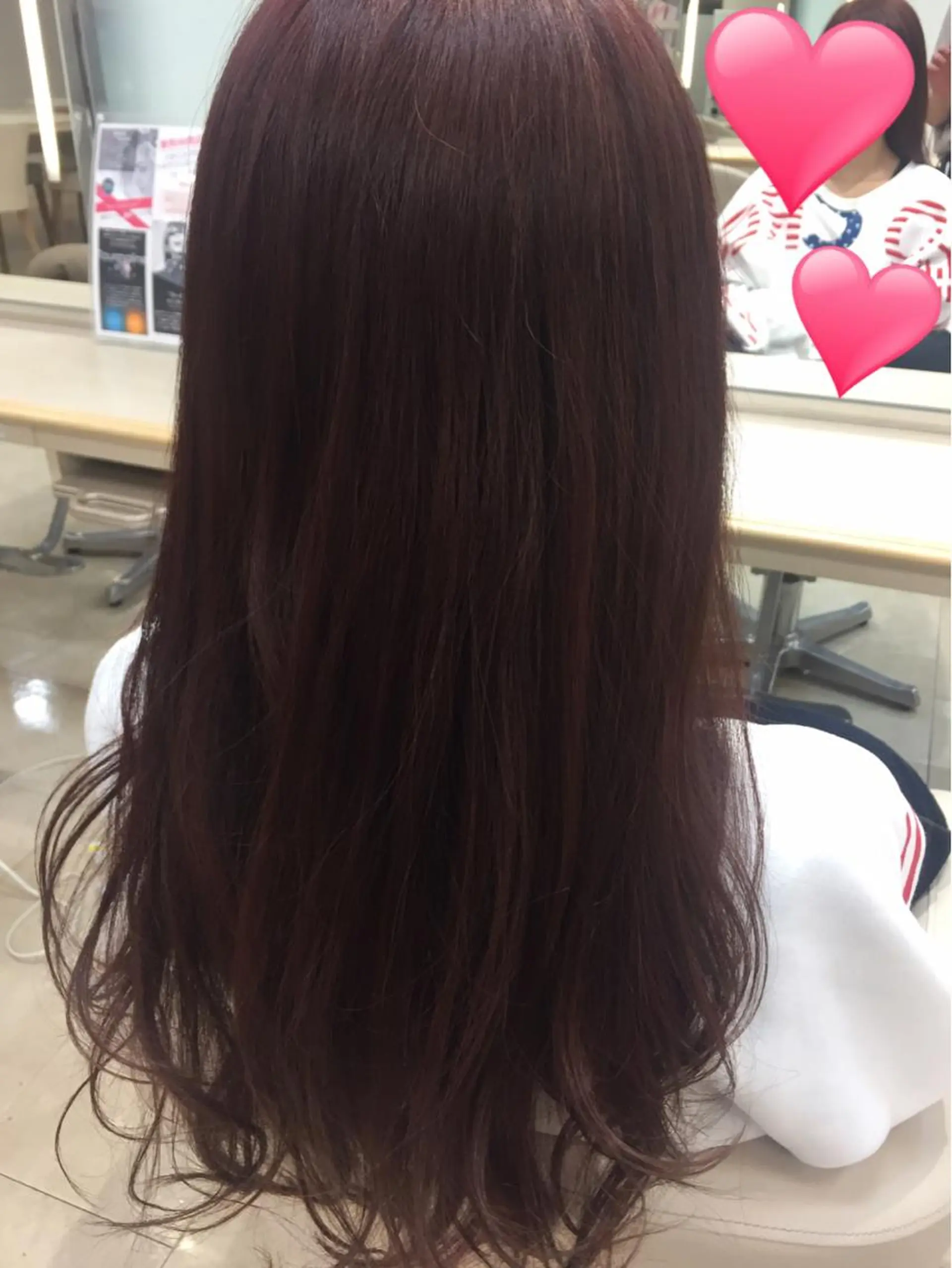 ロング カラー ブリーチ ピンクカラー 盛れるレイヤーカット 得意🌹井上美沙のヘアスタイル
