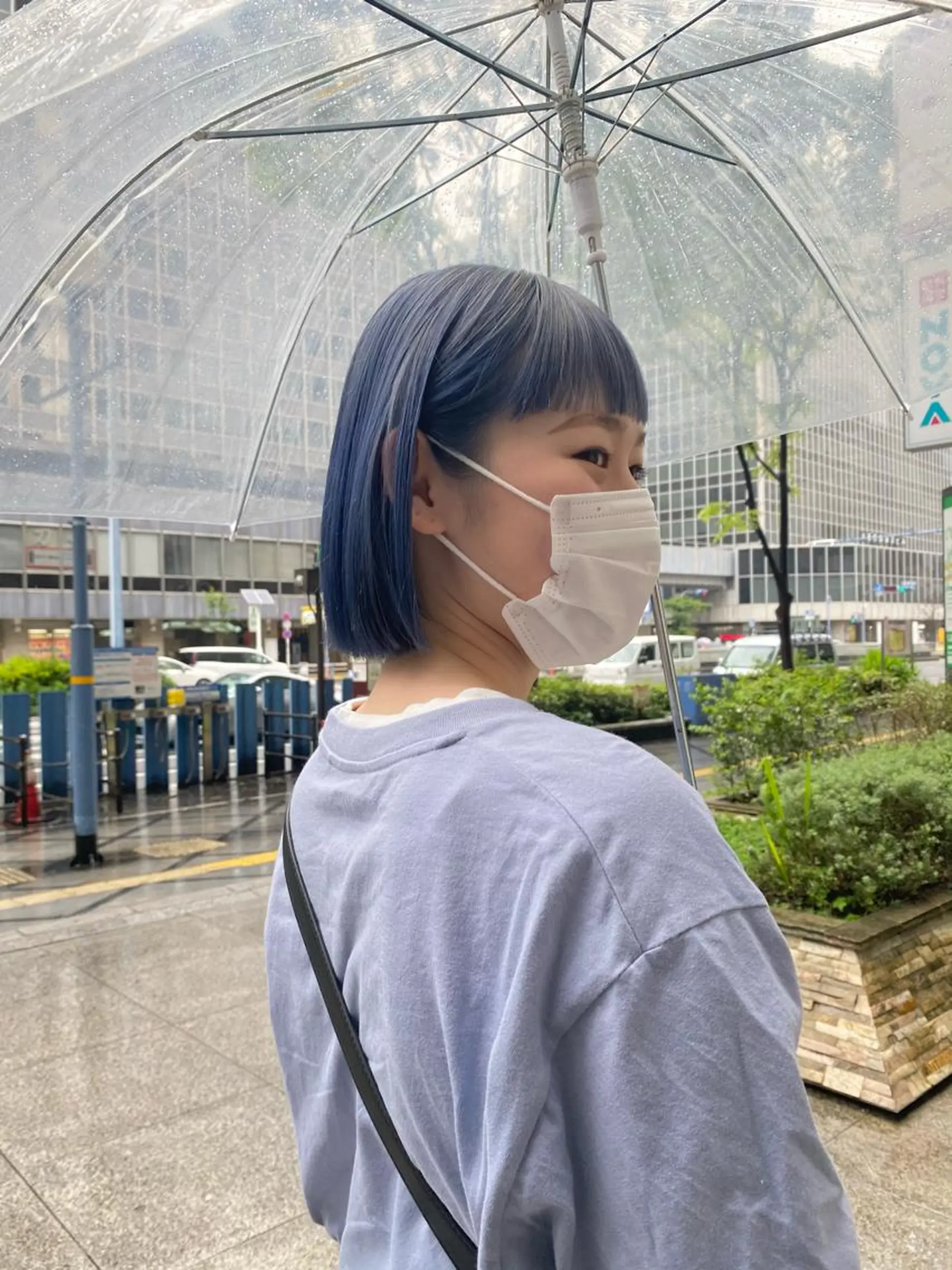 ショート デザインカラー/ボブ ブリーチカラー/ユリのヘアスタイル