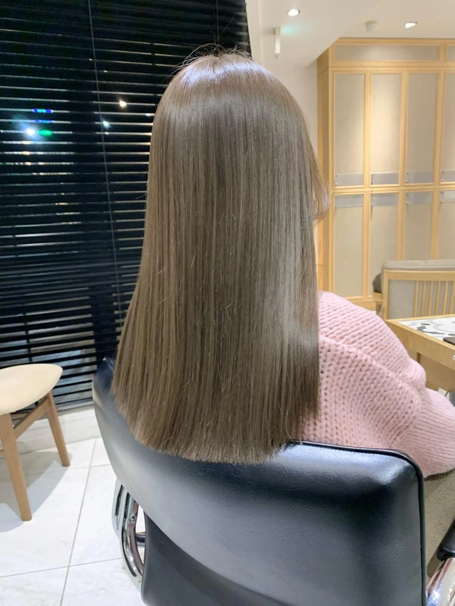 ロング カラー ベージュカラー オリーブベージュ チバ タクミのヘアスタイル