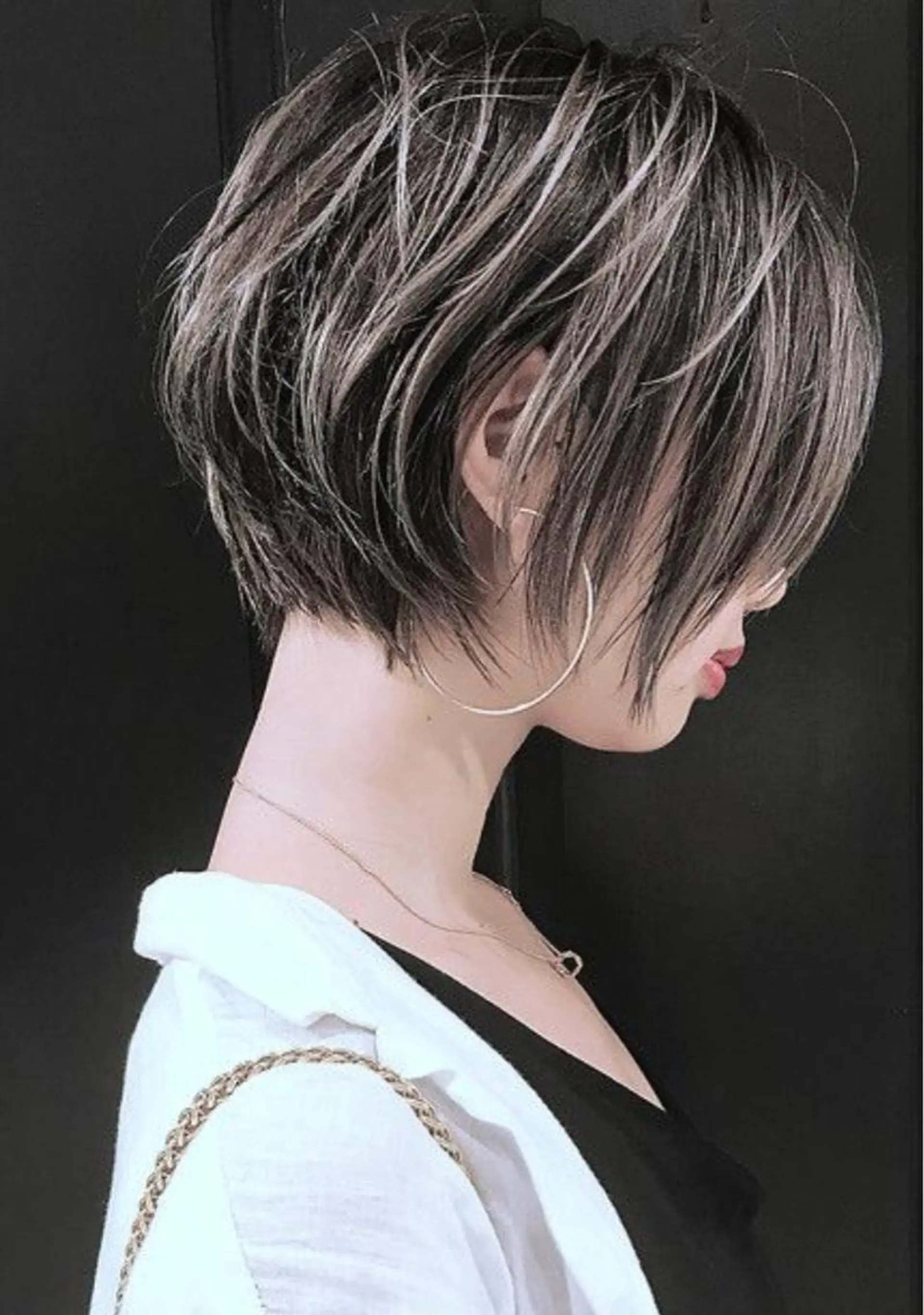 ショート ハイライト ヘアカラー 🔥店長 原田🔥 Ash日野店のヘアスタイル